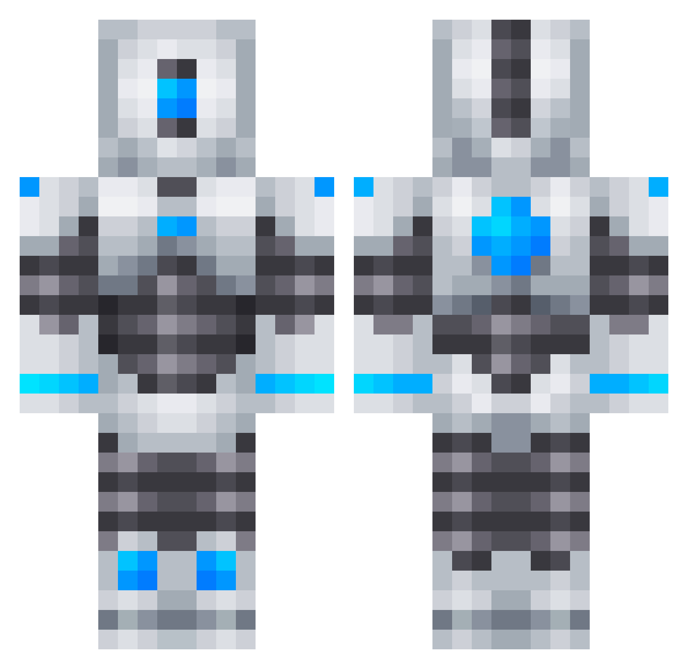 SHIBA_rUmA Minecraft skin, front and back view