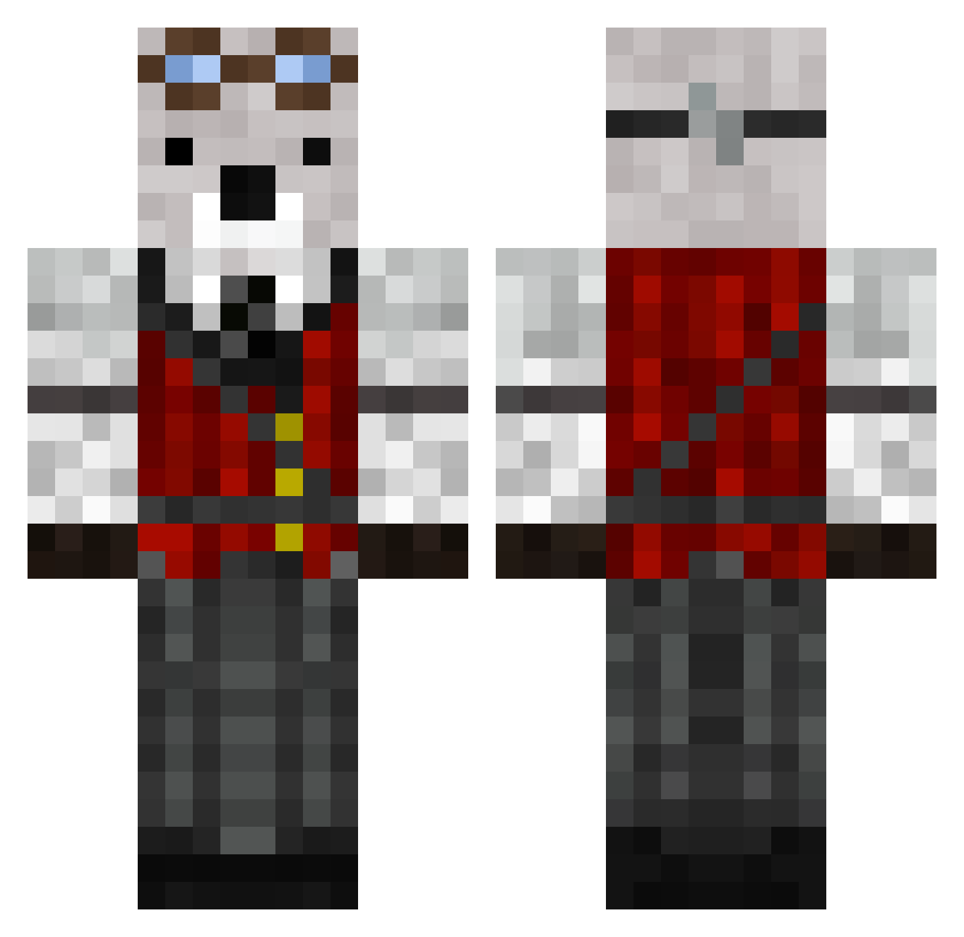 ejderya12 Minecraft skin, front and back view