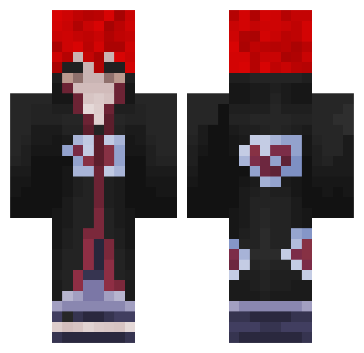 califmohamed1er Minecraft skin, front and back view