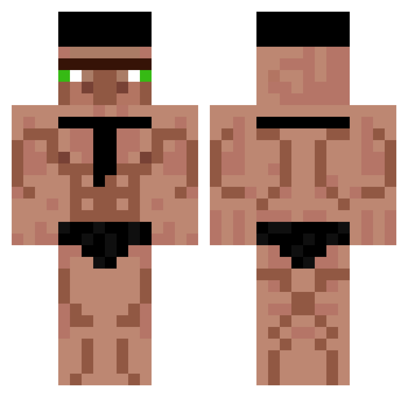 KORRIKALARI Minecraft skin, front and back view
