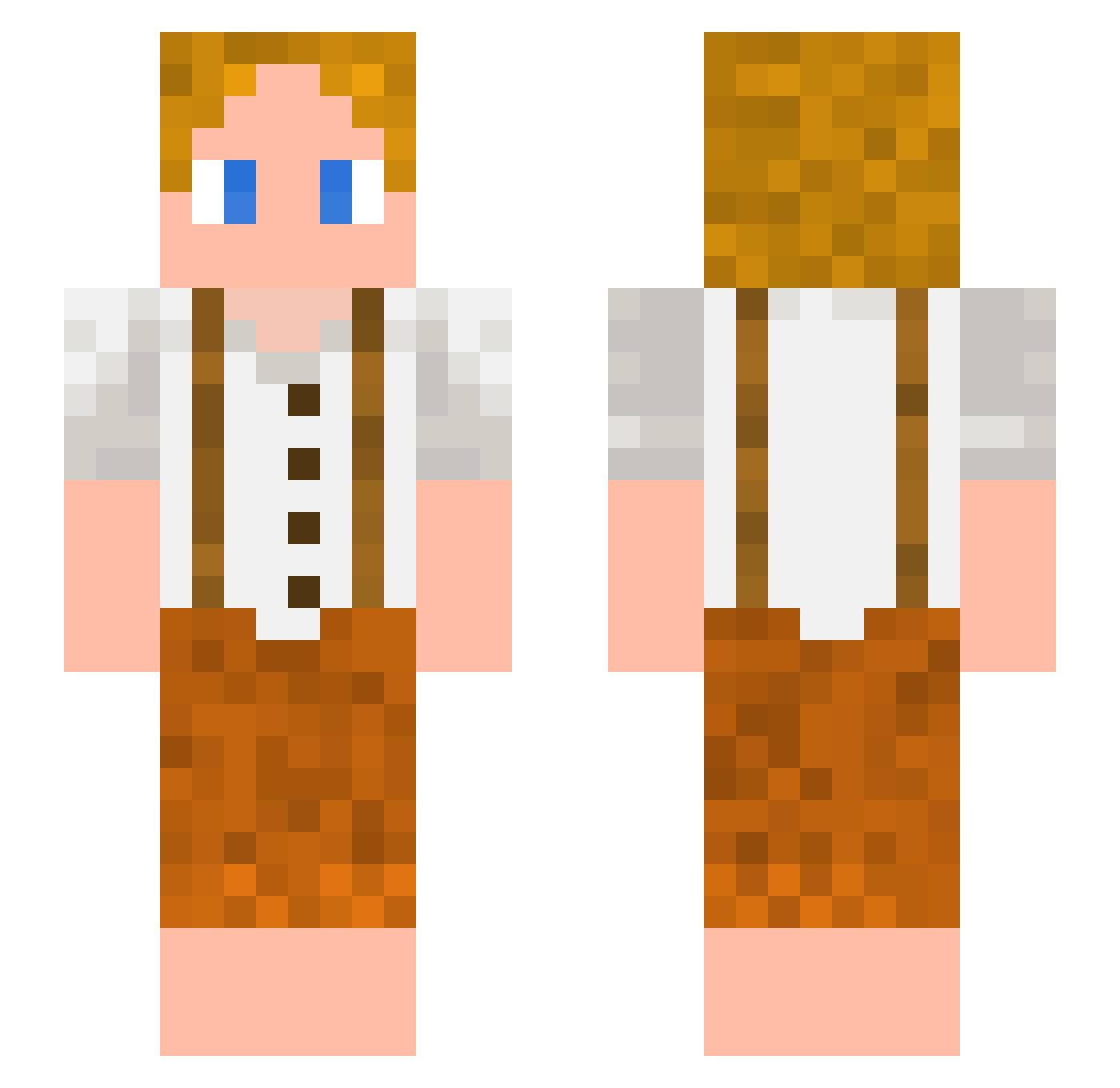 HerrCandyman Minecraft skin, front and back view