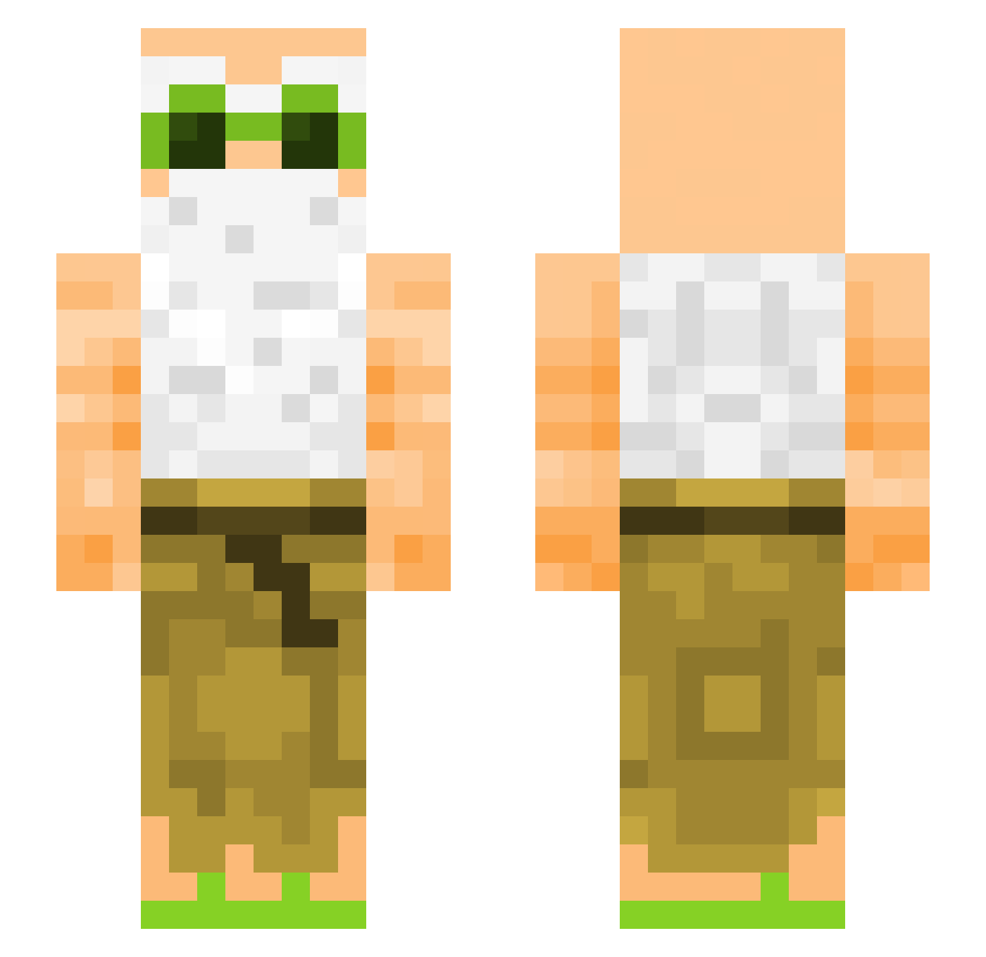 Cooxyyy Minecraft skin, front and back view