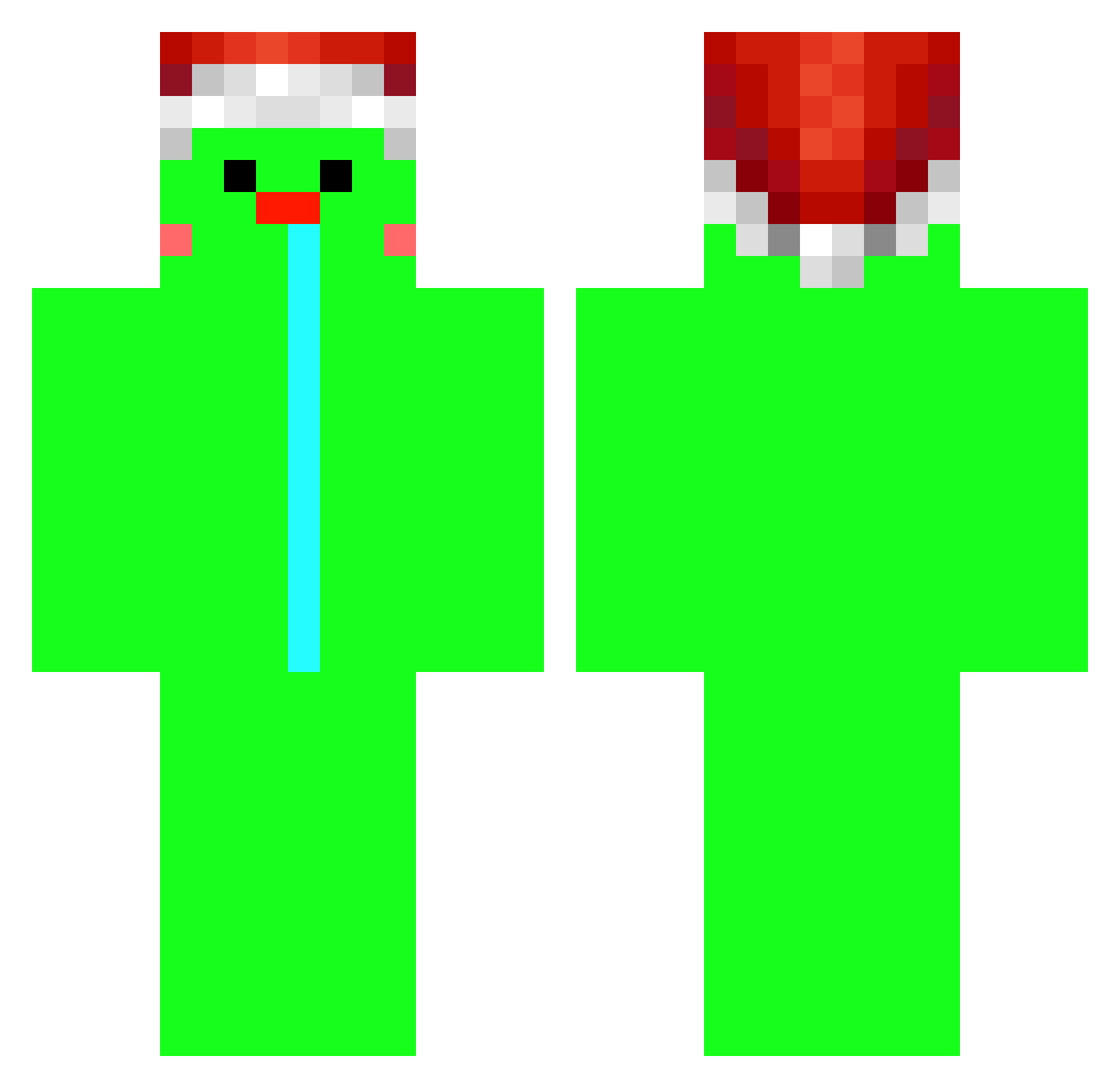 The_wild_CaNaDa Minecraft skin, front and back view
