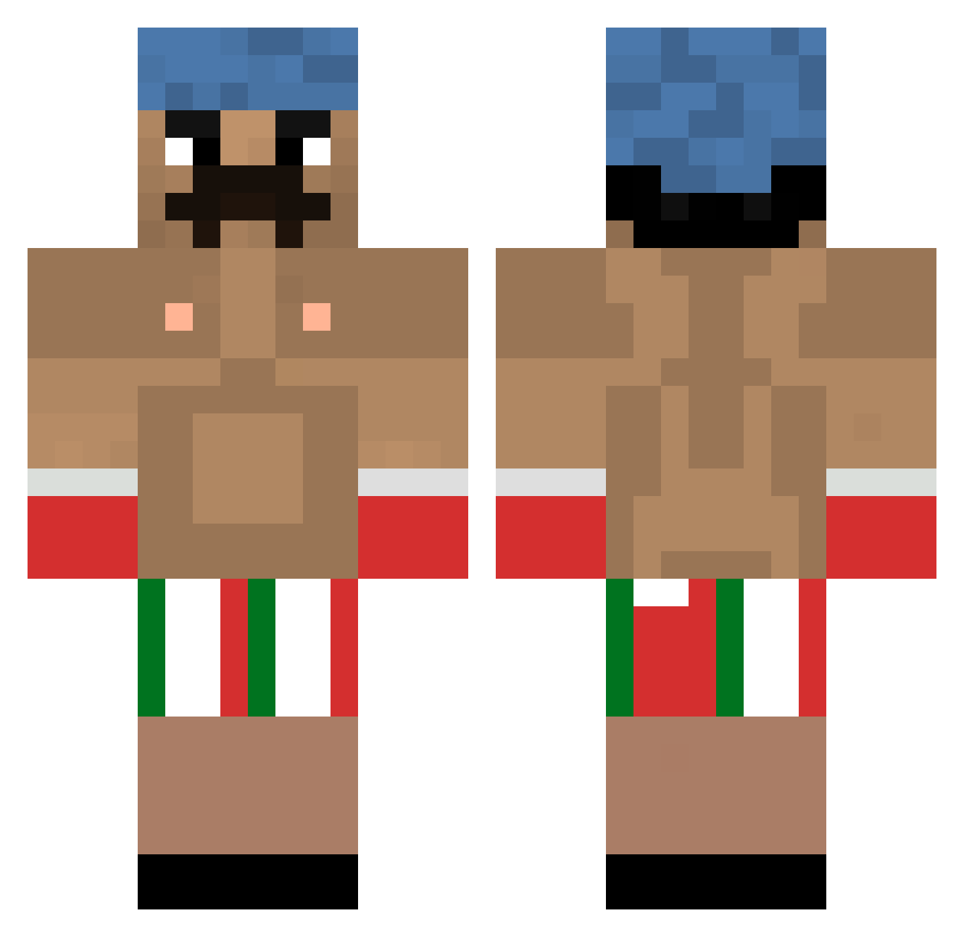 _NotMaRi0_ Minecraft skin, front and back view
