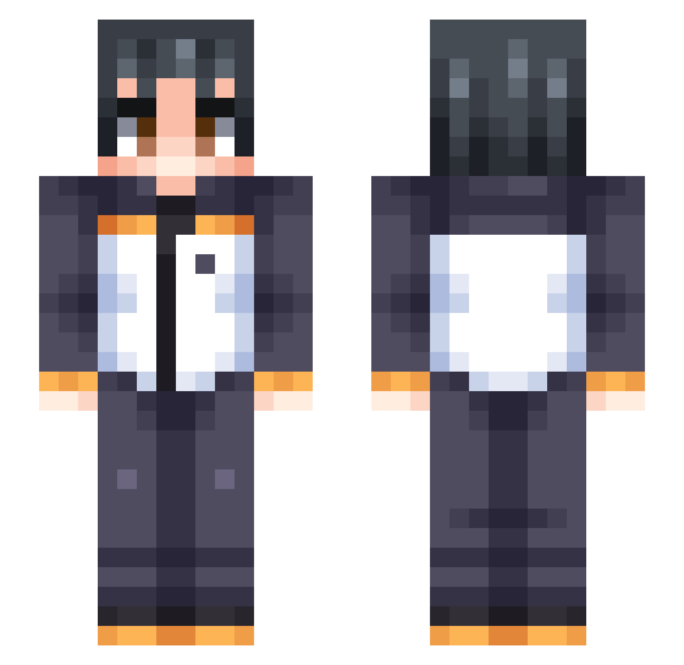 decmc12 Minecraft skin, front and back view