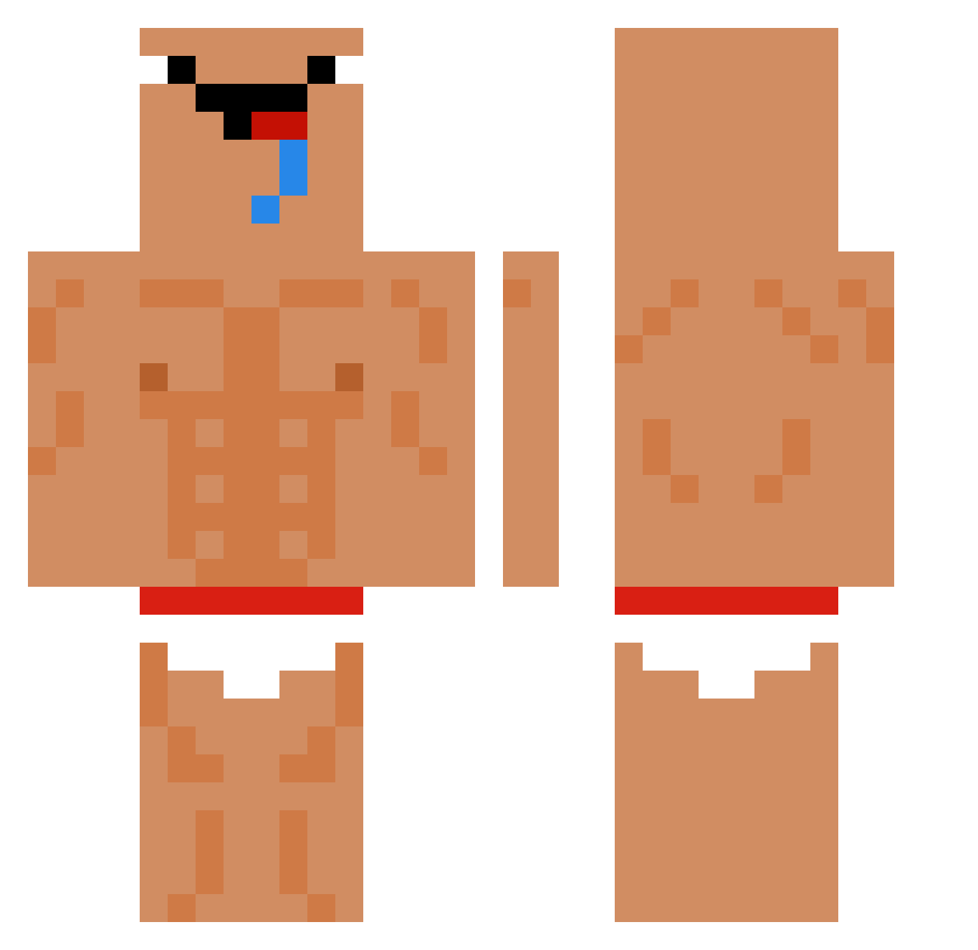 pabloswaffles07 Minecraft skin, front and back view