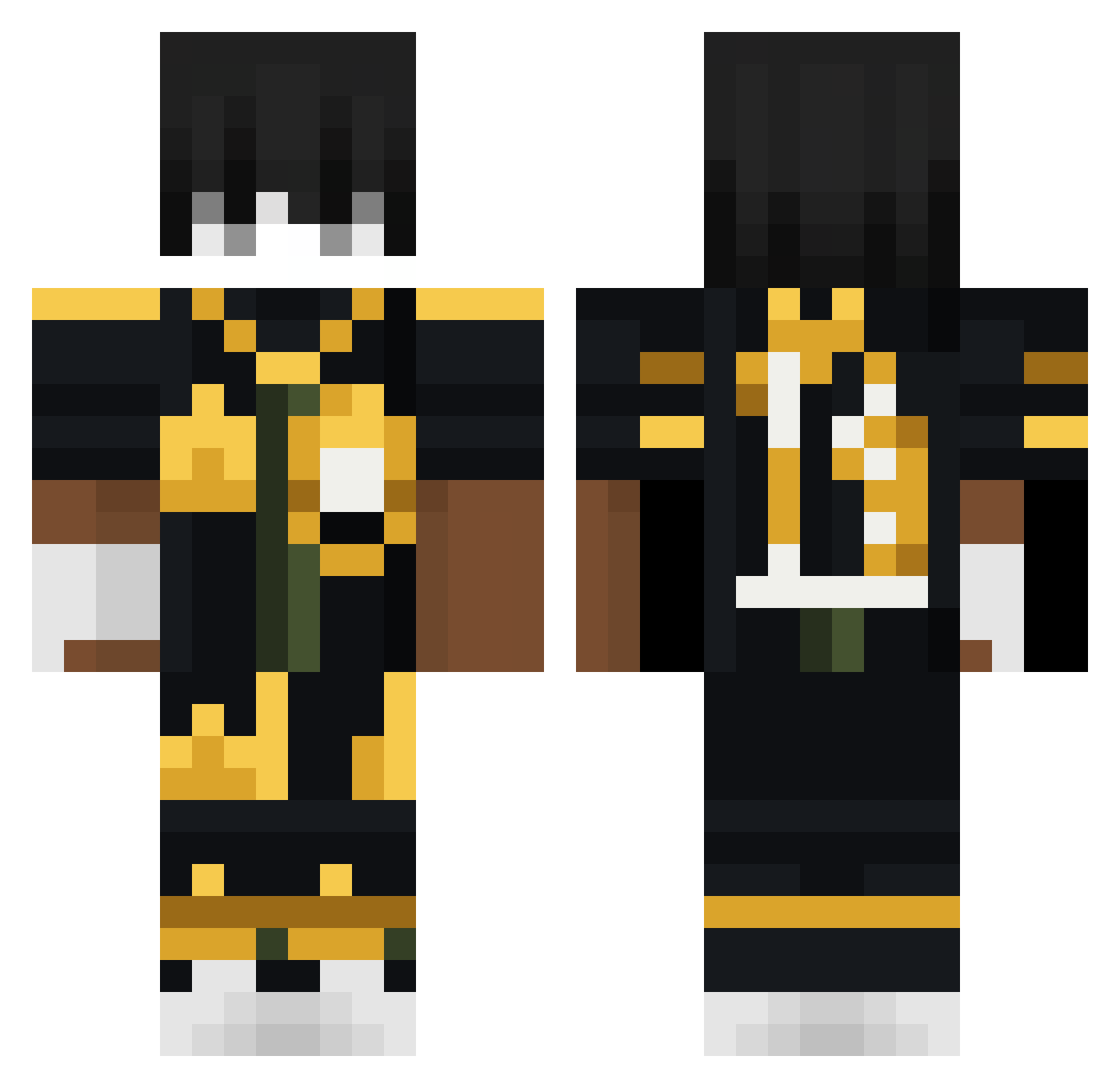 Filip692137 Minecraft skin, front and back view