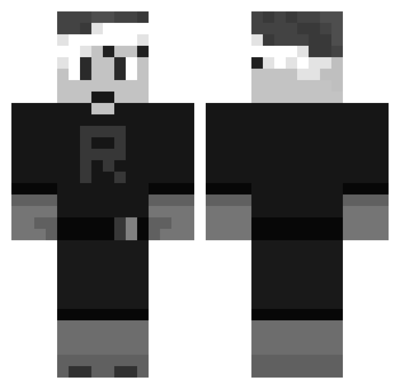 agechan27 Minecraft skin, front and back view