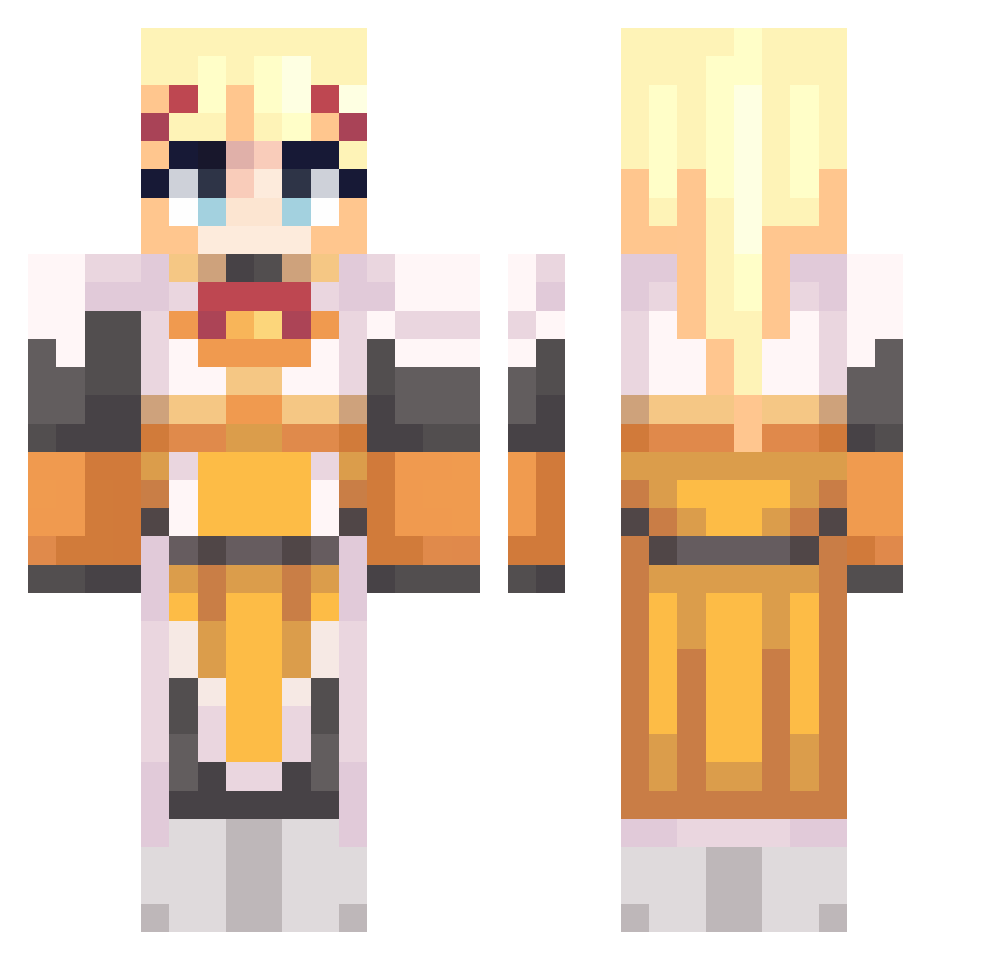 ayraaaa_ Minecraft skin, front and back view