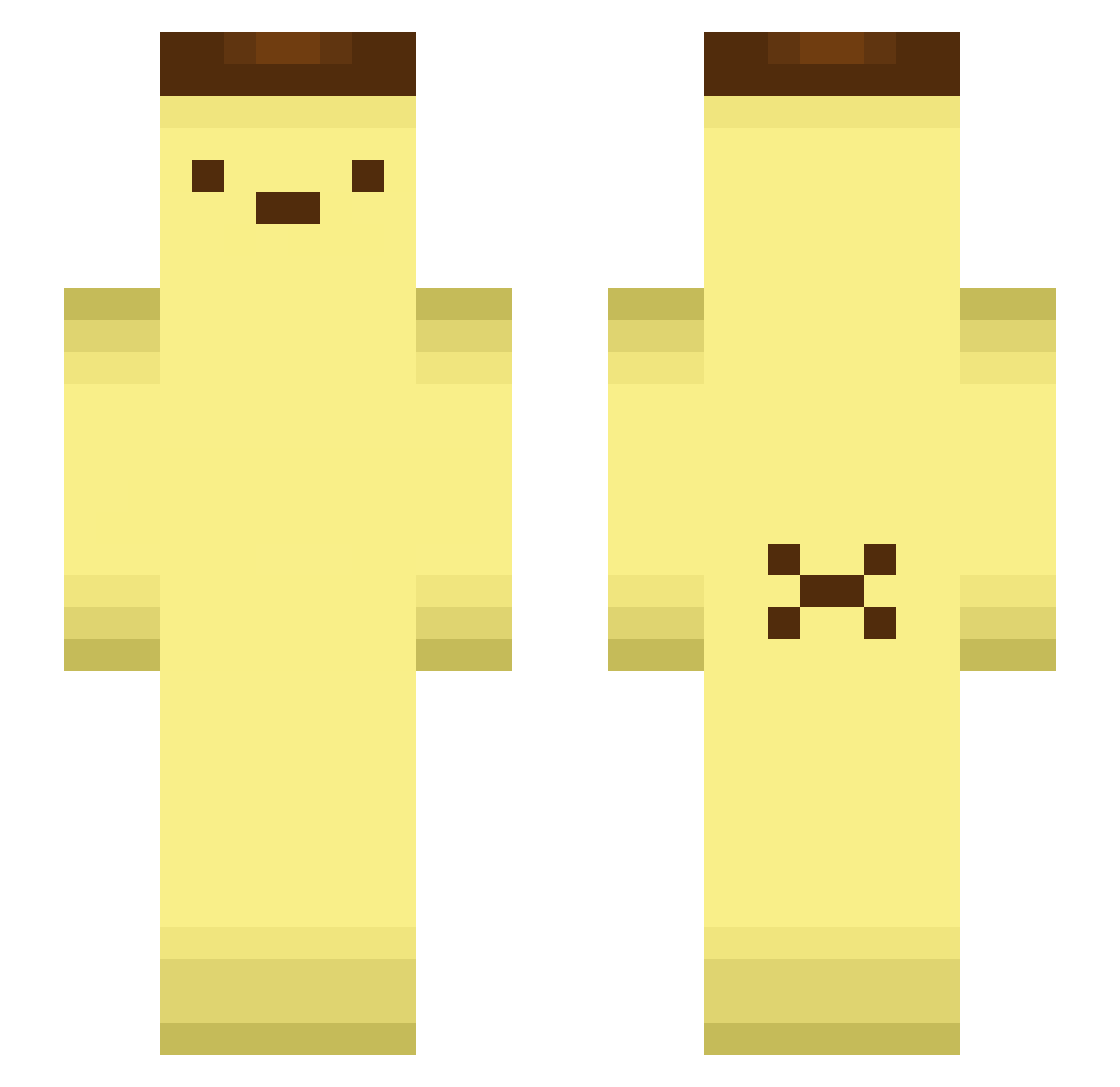 vievee Minecraft skin, front and back view