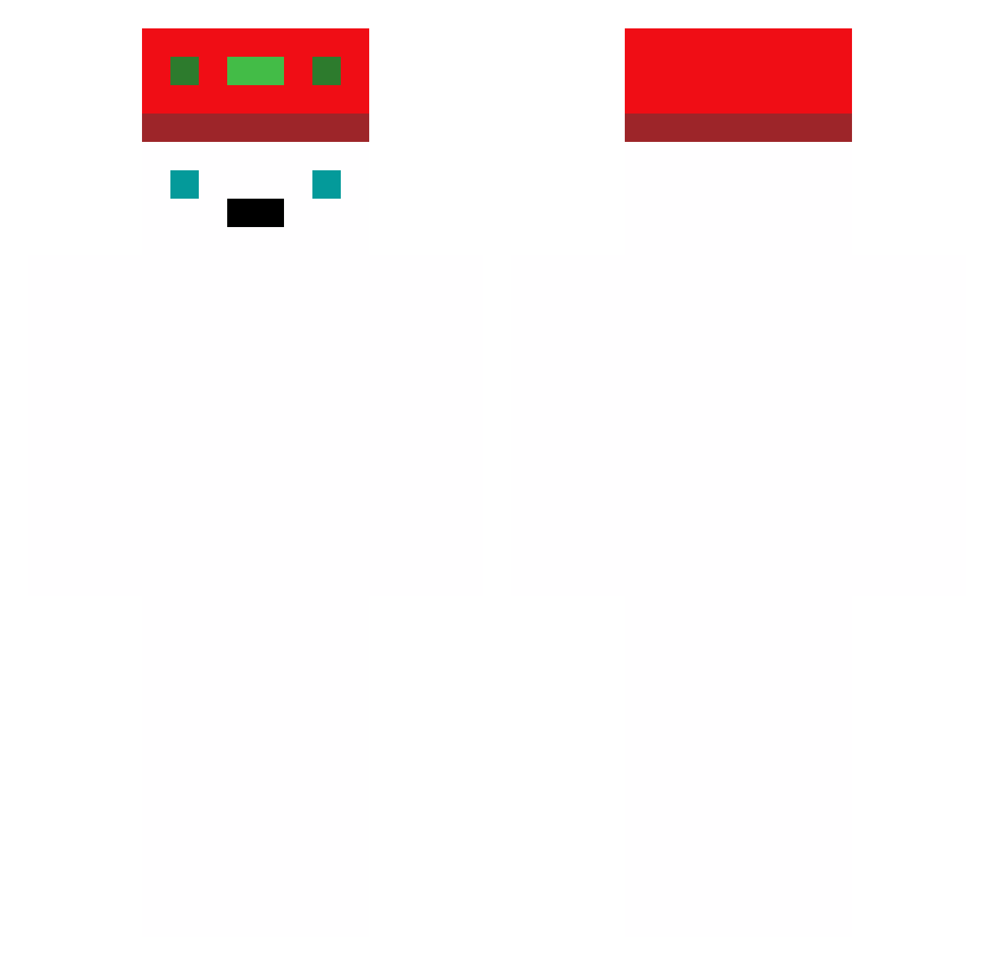 MinecraftRobot Minecraft skin, front and back view
