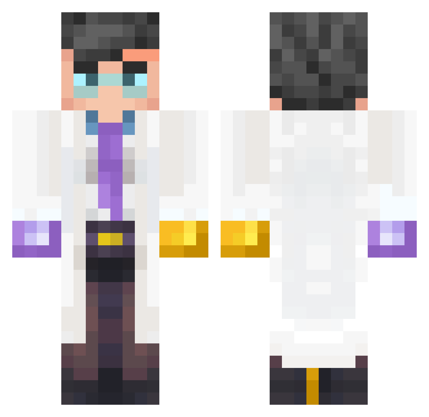 vtd294121 Minecraft skin, front and back view