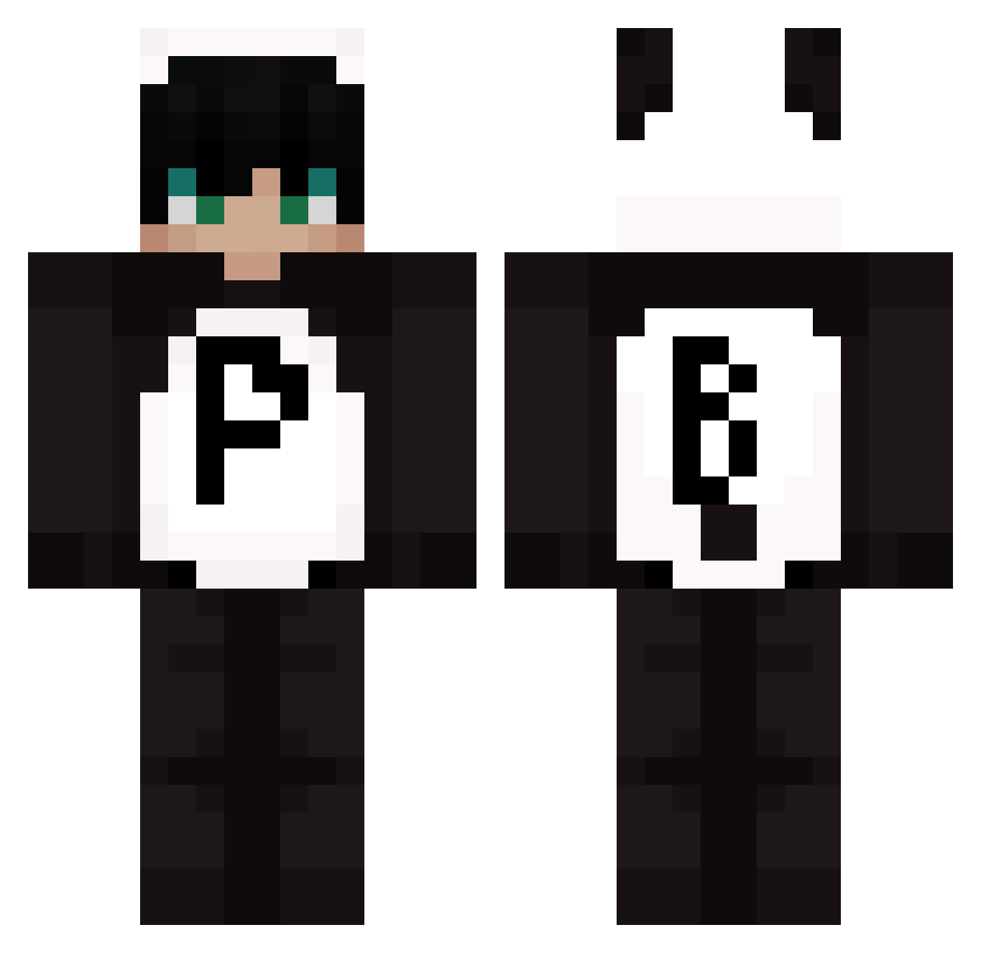 r1ch2rd Minecraft skin, front and back view
