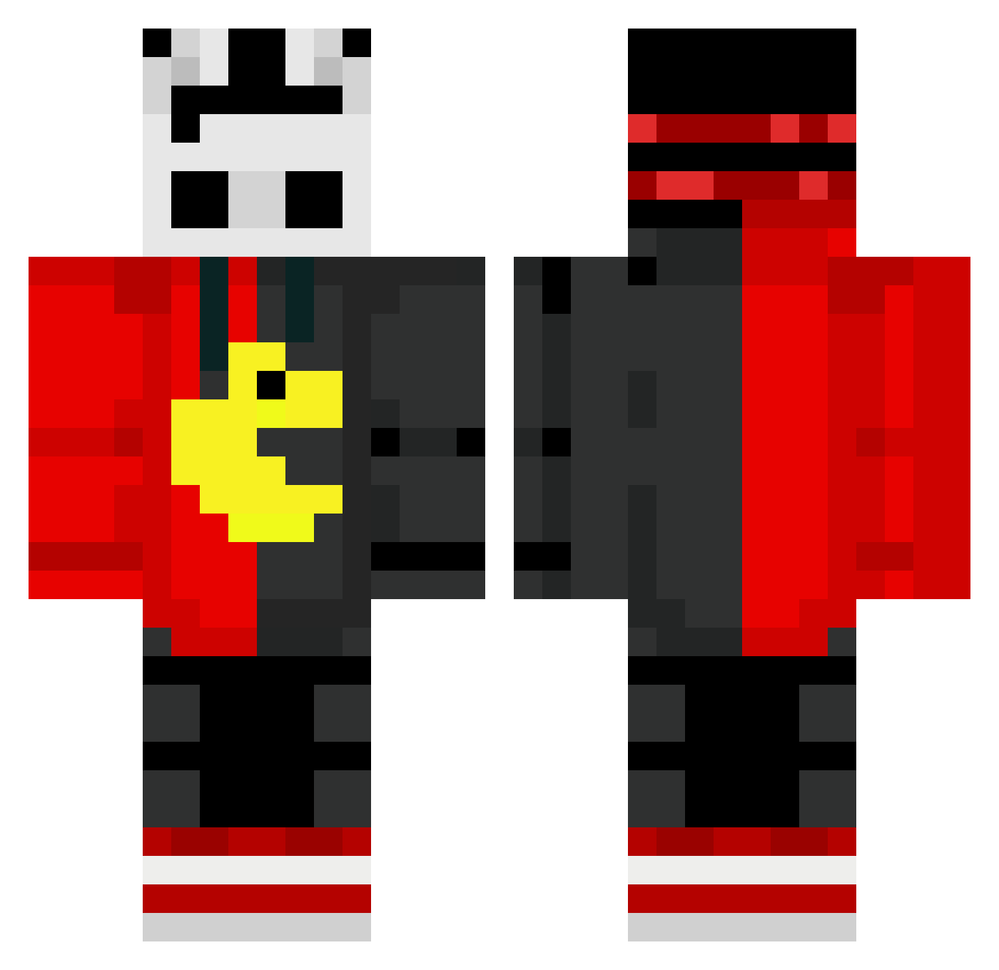 xXSebastian300Xx Minecraft skin, front and back view