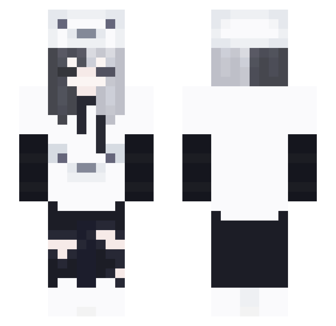 polar4u Minecraft skin, front and back view