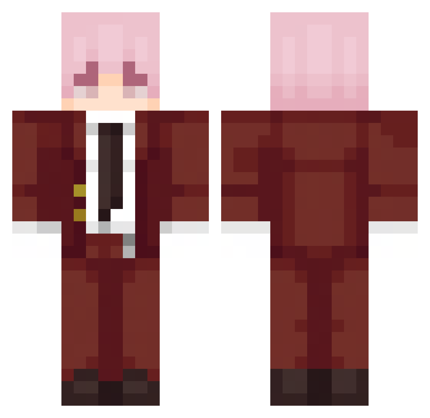 _Jul3czkaZugaj_ Minecraft skin, front and back view