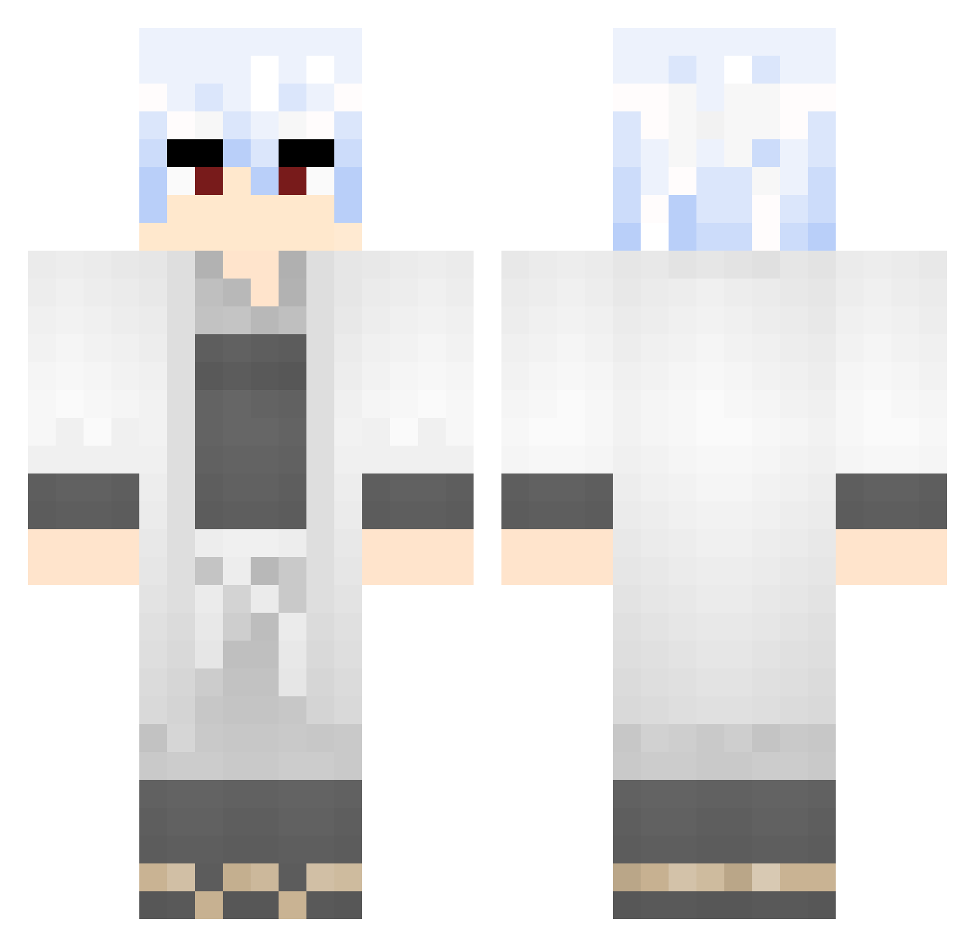 Nataltis Minecraft skin, front and back view