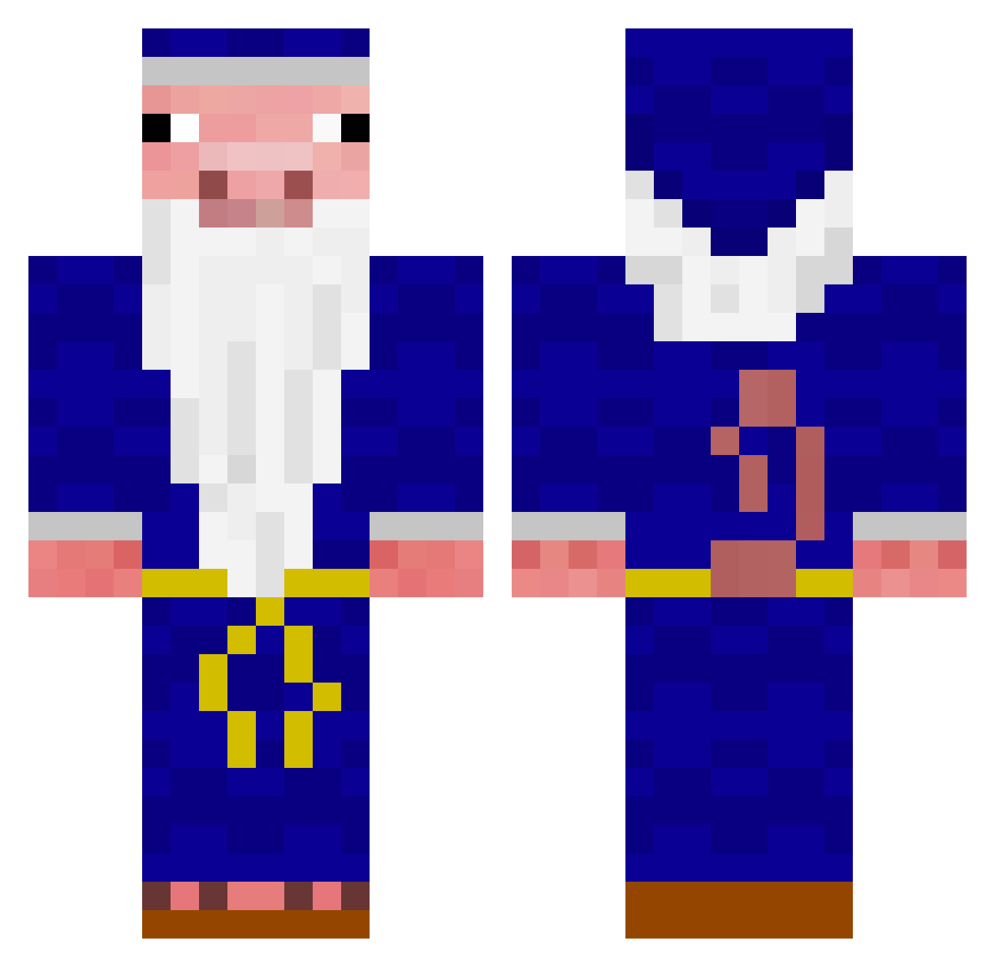 fande_jisus Minecraft skin, front and back view