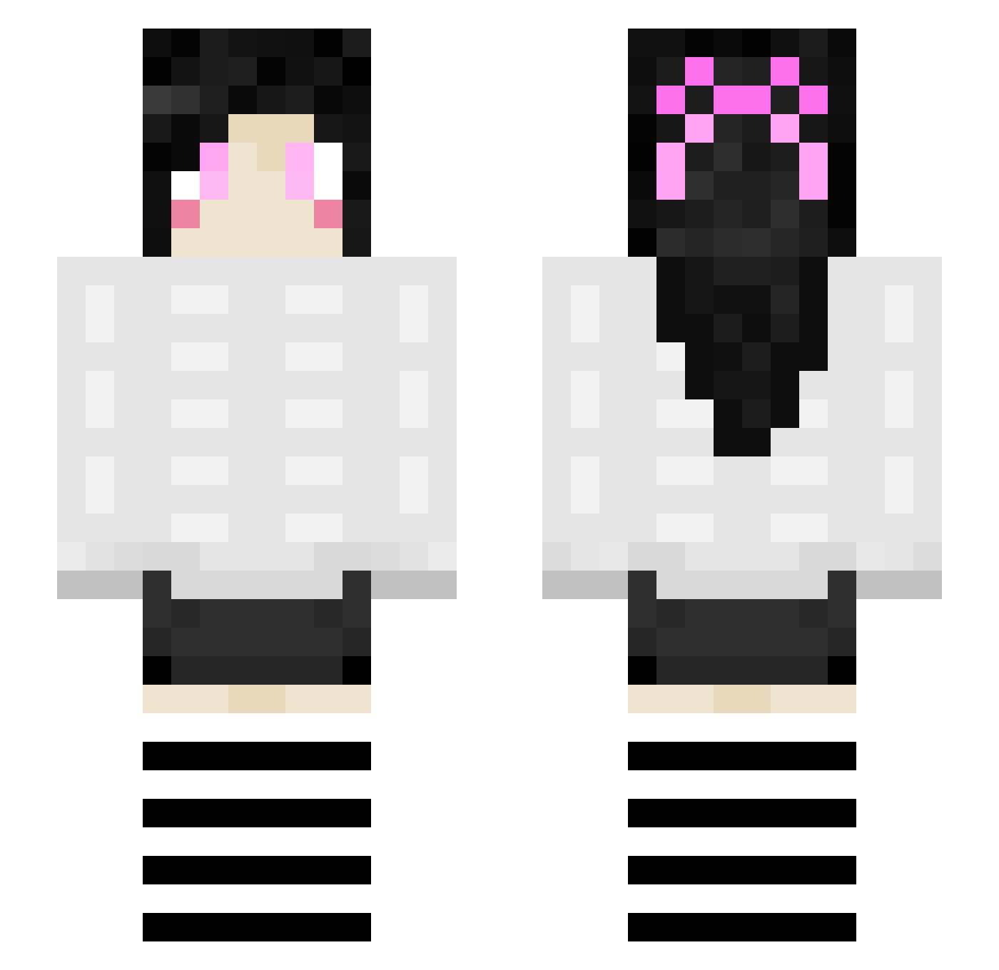 poje631 Minecraft skin, front and back view