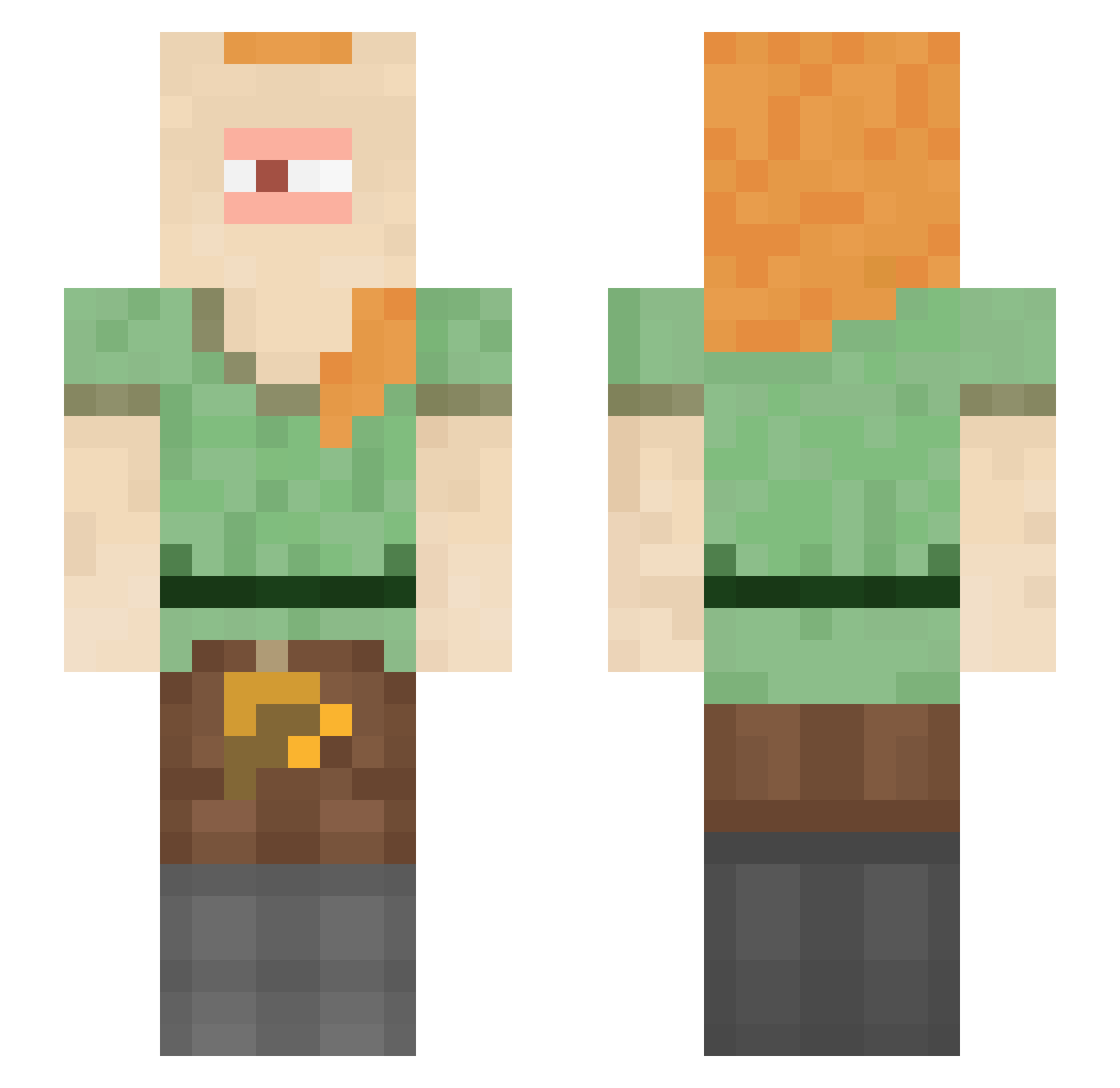 ukpkmkk12138 Minecraft skin, front and back view