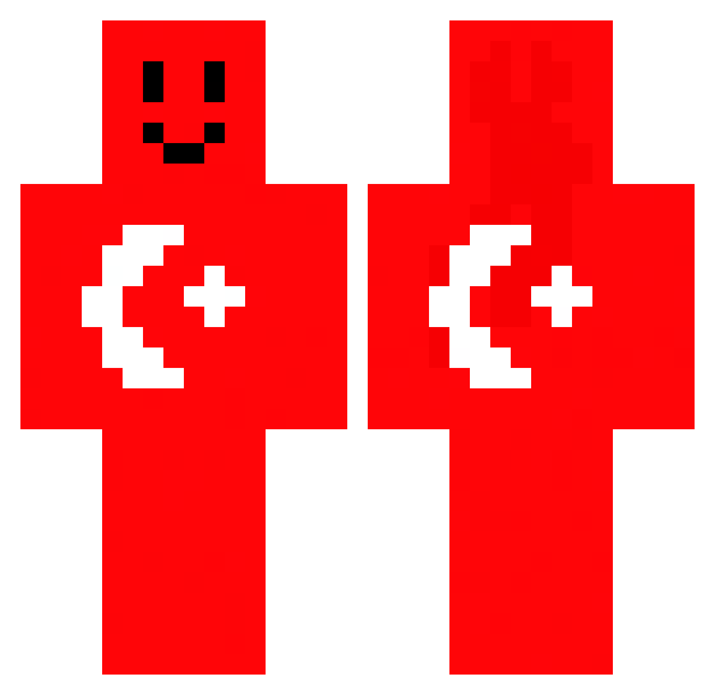 VerraeterDreieck Minecraft skin, front and back view
