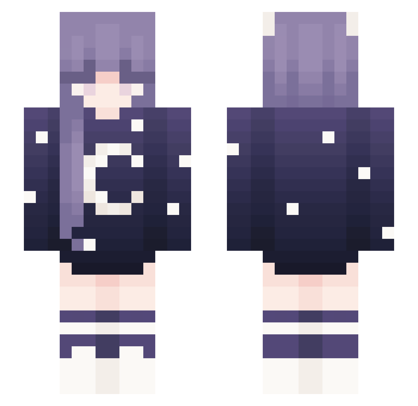 Winniiiiiii Minecraft skin, front and back view