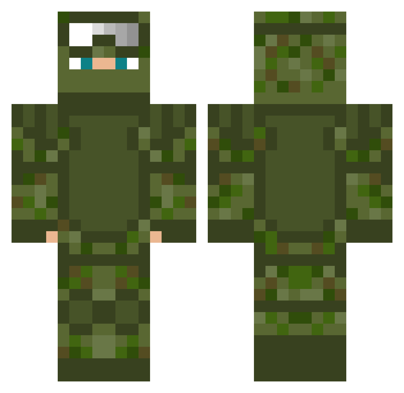 IlovePatty Minecraft skin, front and back view
