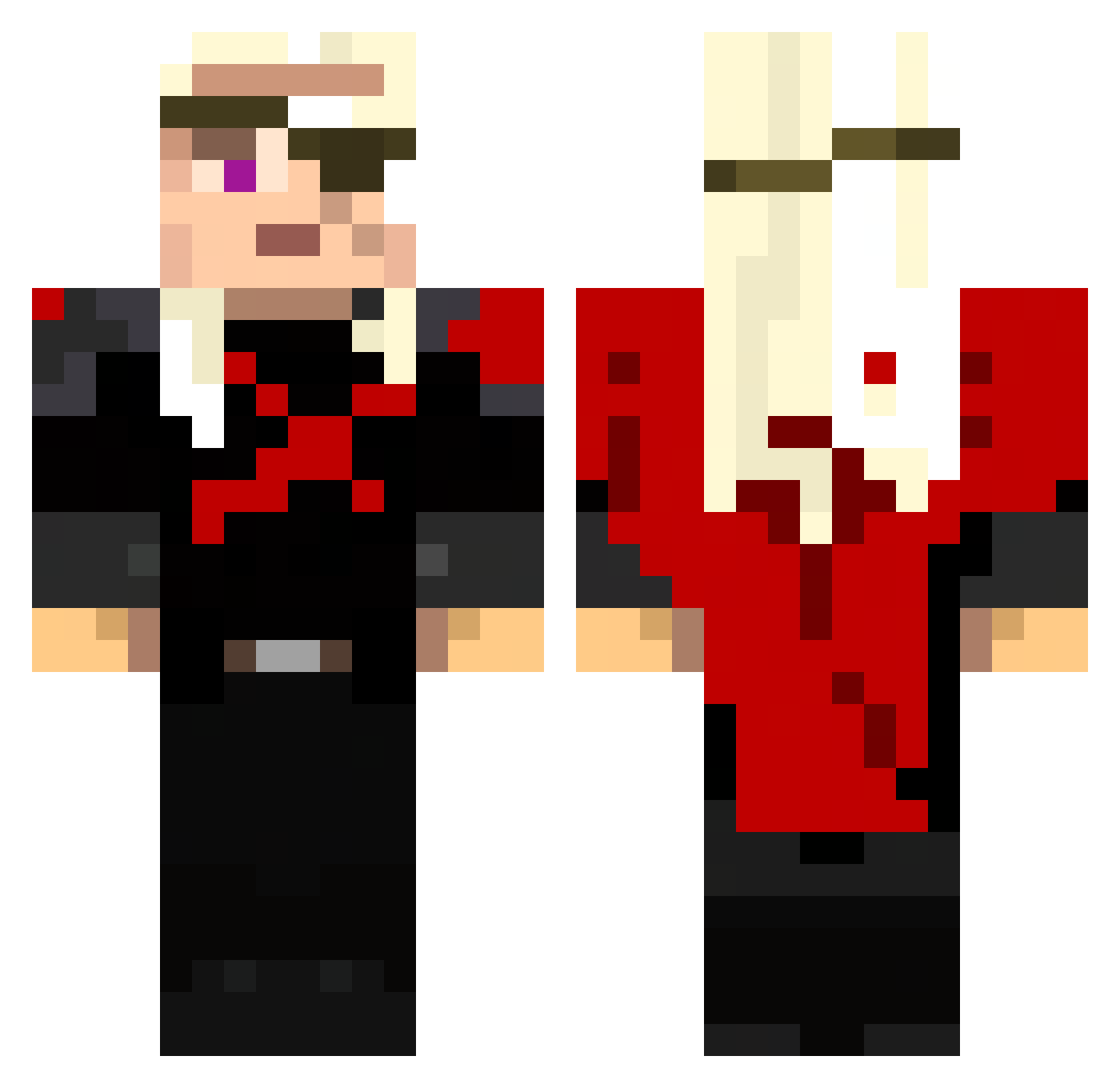 _Aemond_ Minecraft skin, front and back view