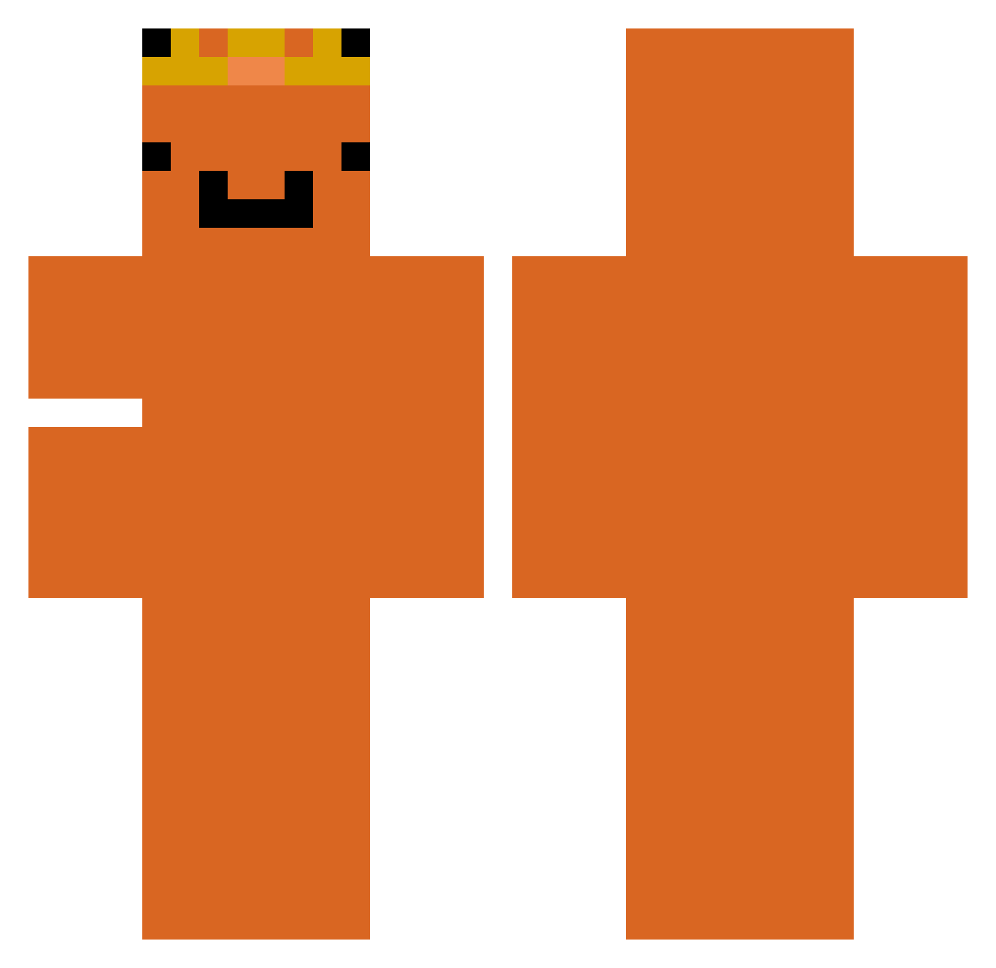 wemmbuboy Minecraft skin, front and back view