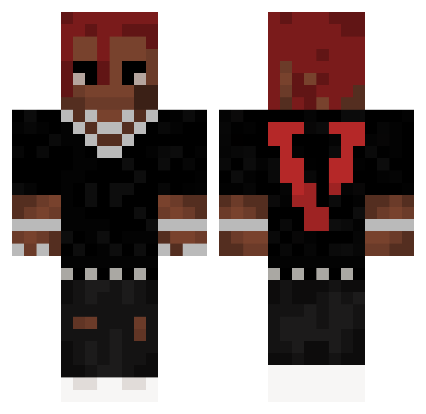 Tricycles Minecraft skin, front and back view