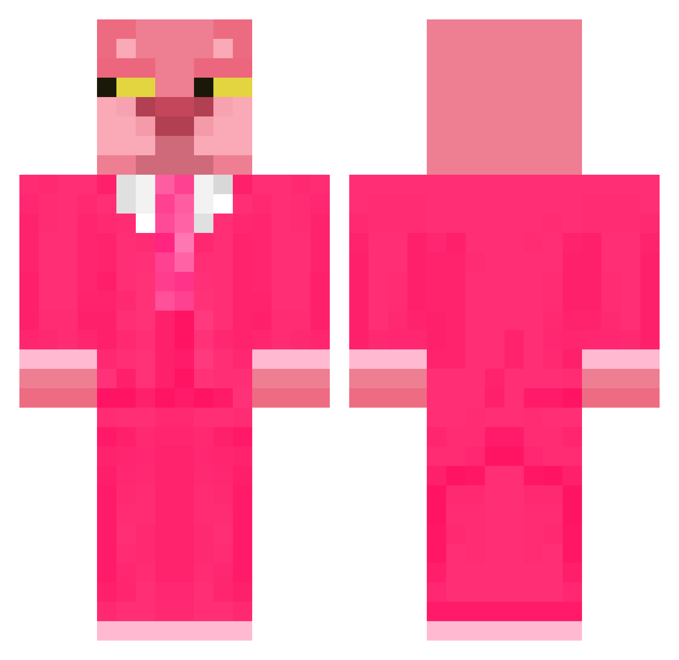 Heewen_ Minecraft skin, front and back view
