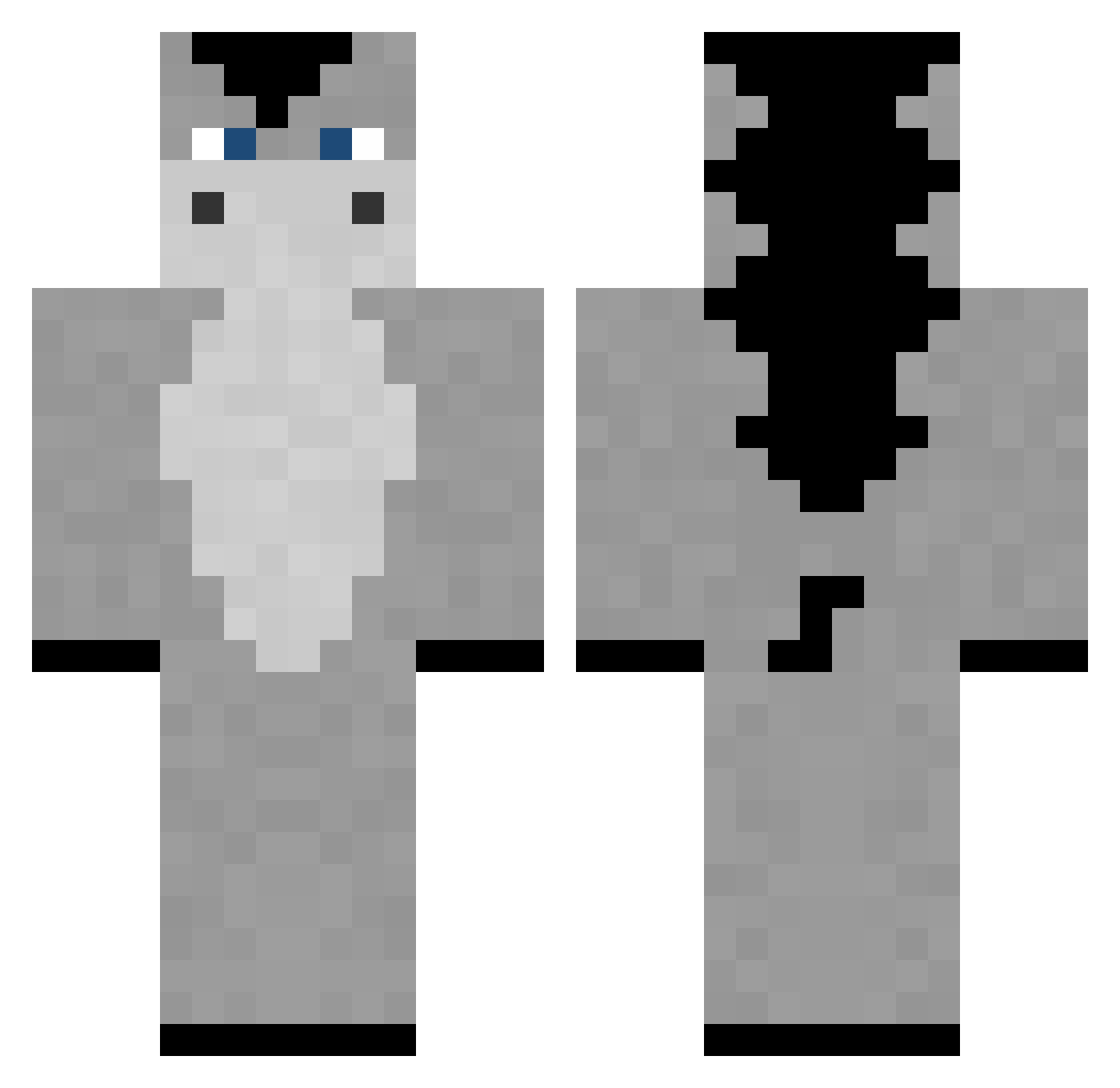 Lucas_donkey Minecraft skin, front and back view