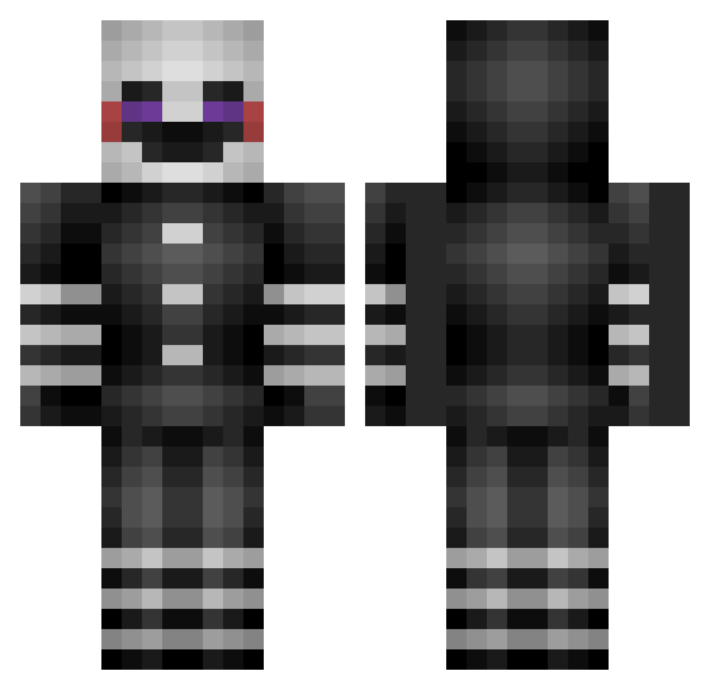 dvedcoldbowl Minecraft skin, front and back view