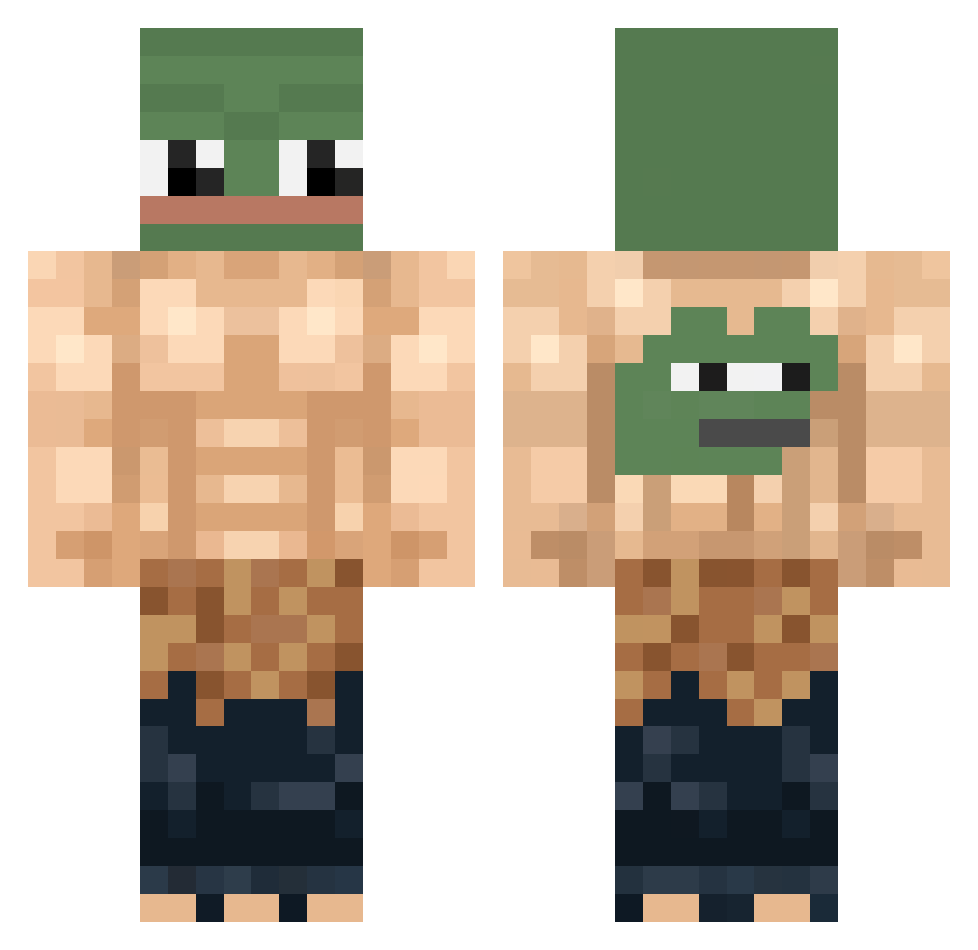 Cr1sTho Minecraft skin, front and back view