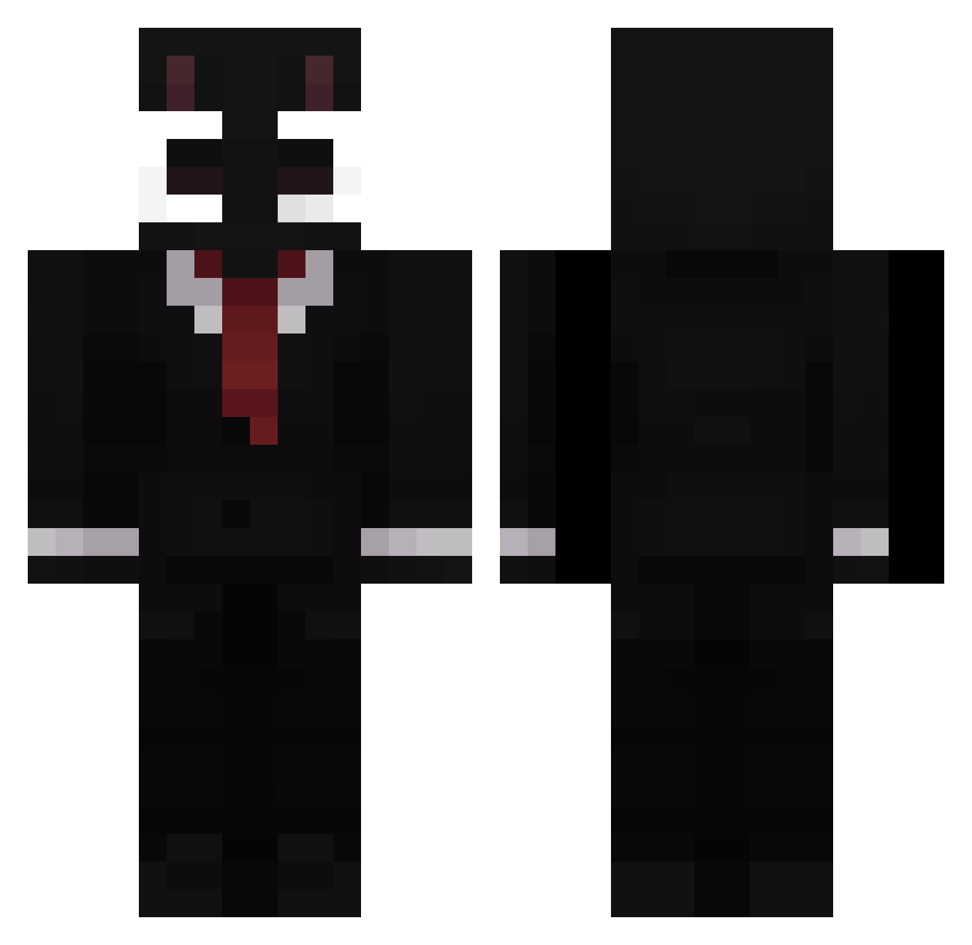 Cronus32 Minecraft skin, front and back view