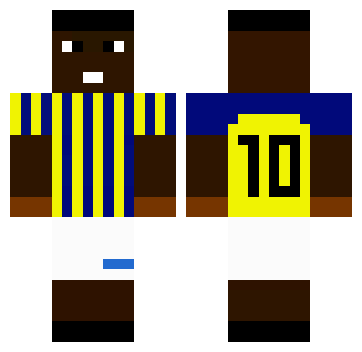 BORAZATORRR Minecraft skin, front and back view