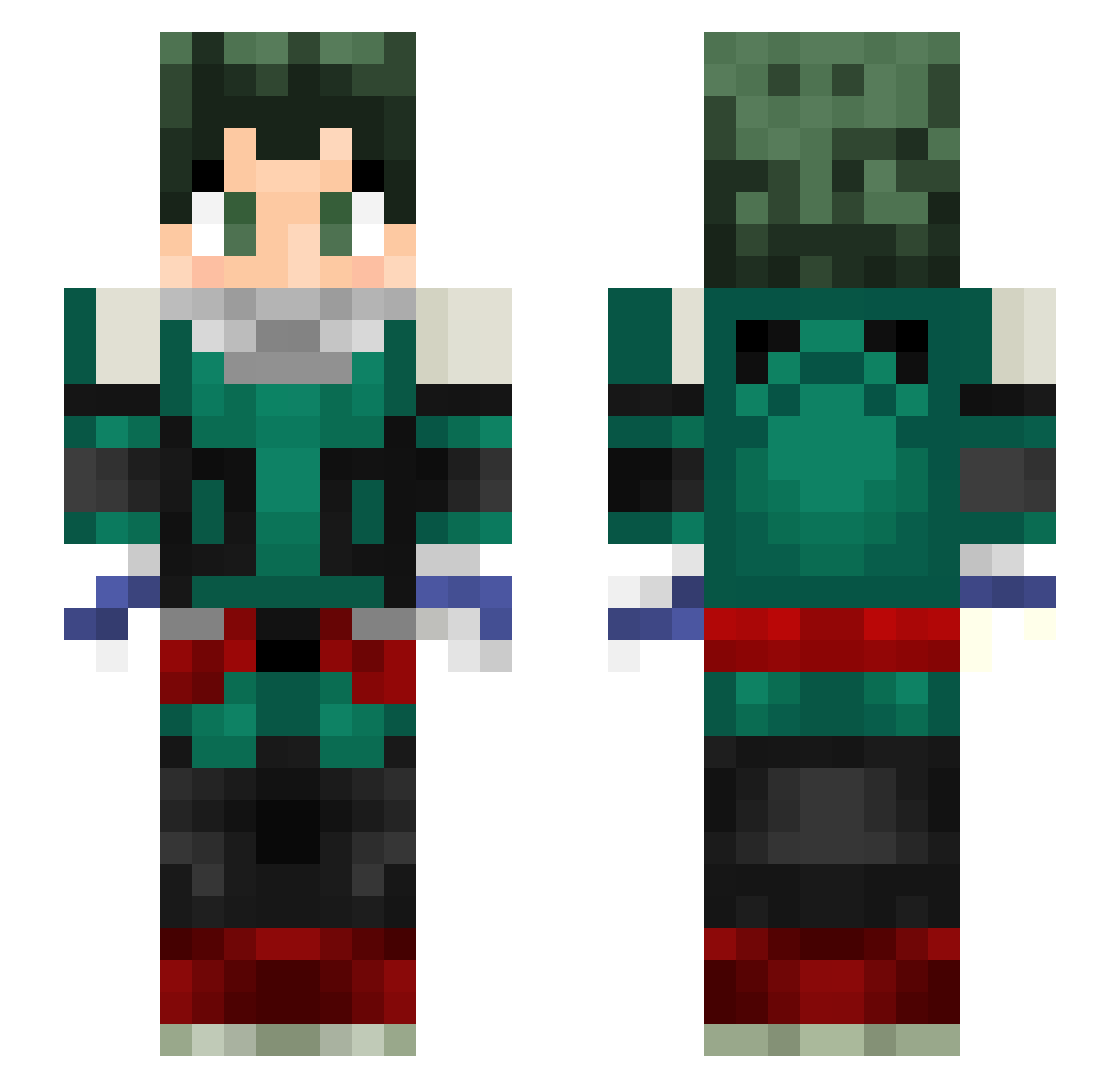 ethronrion Minecraft skin, front and back view