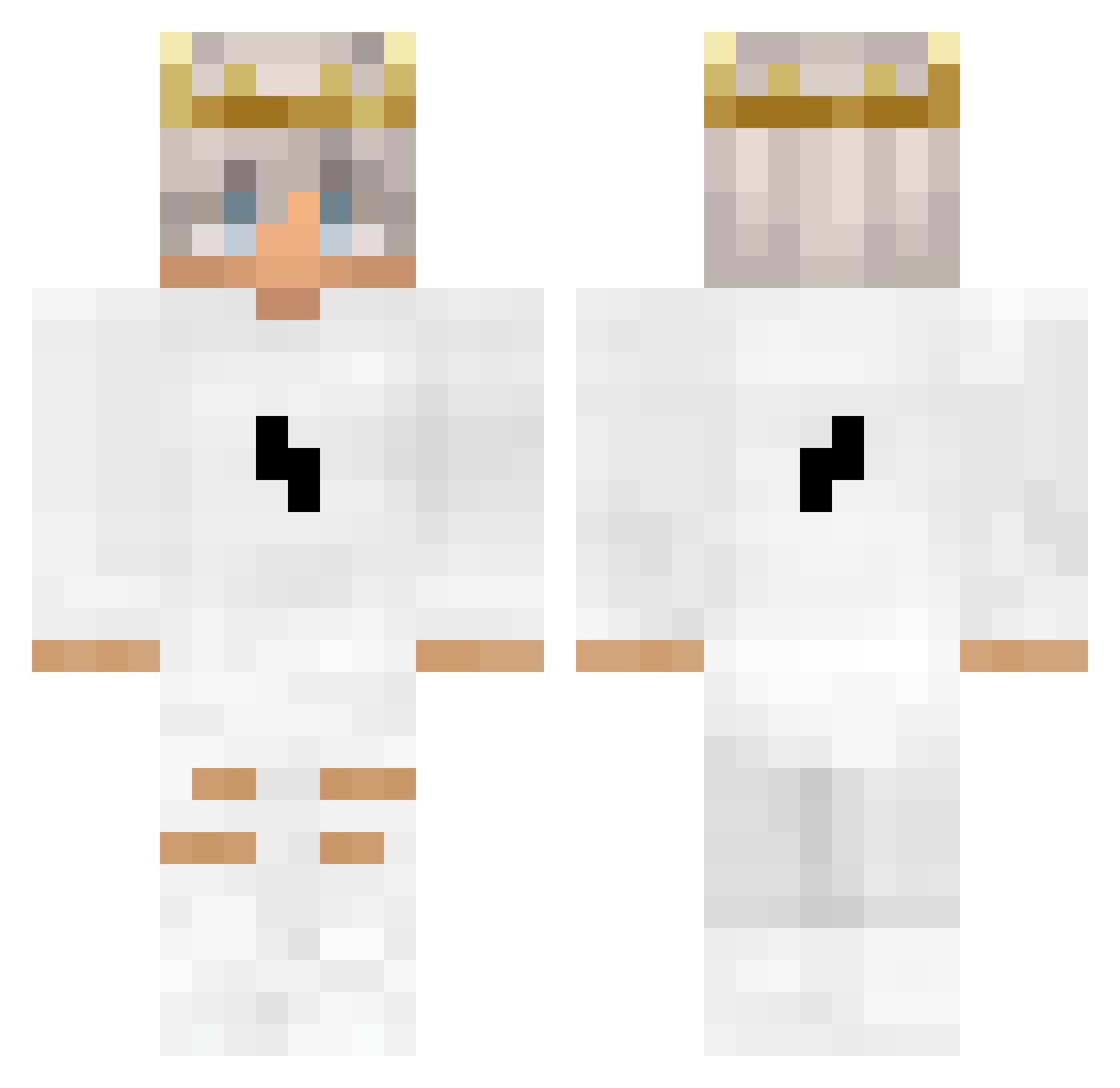 majvkel_ Minecraft skin, front and back view
