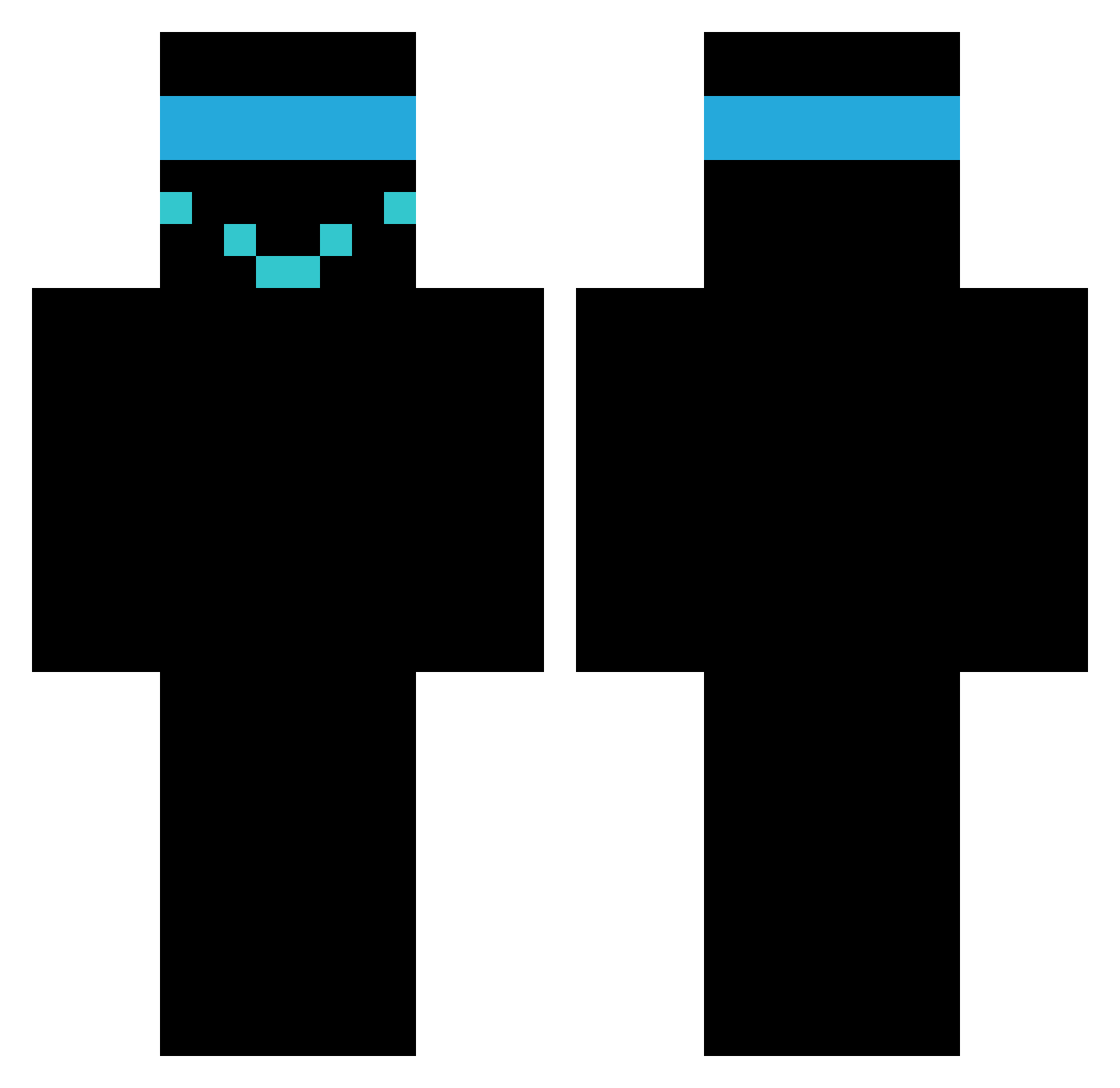 WidyREX1 Minecraft skin, front and back view