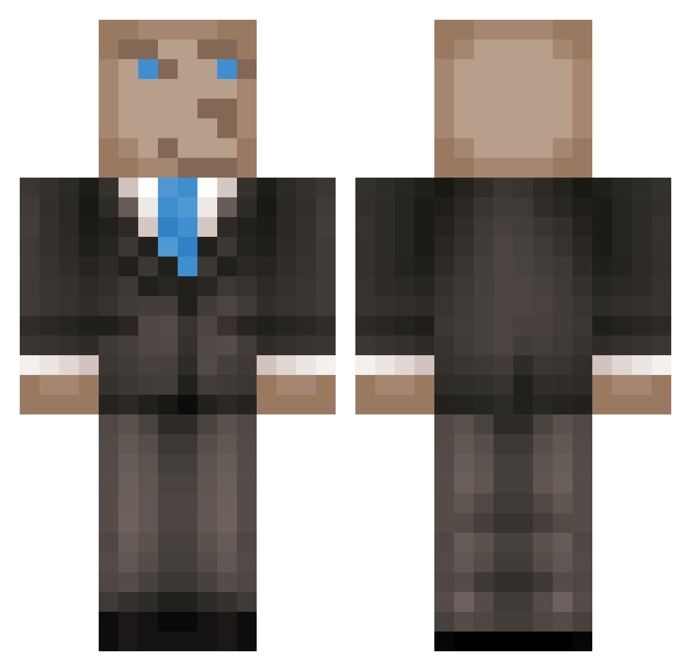 G0liath113 Minecraft skin, front and back view