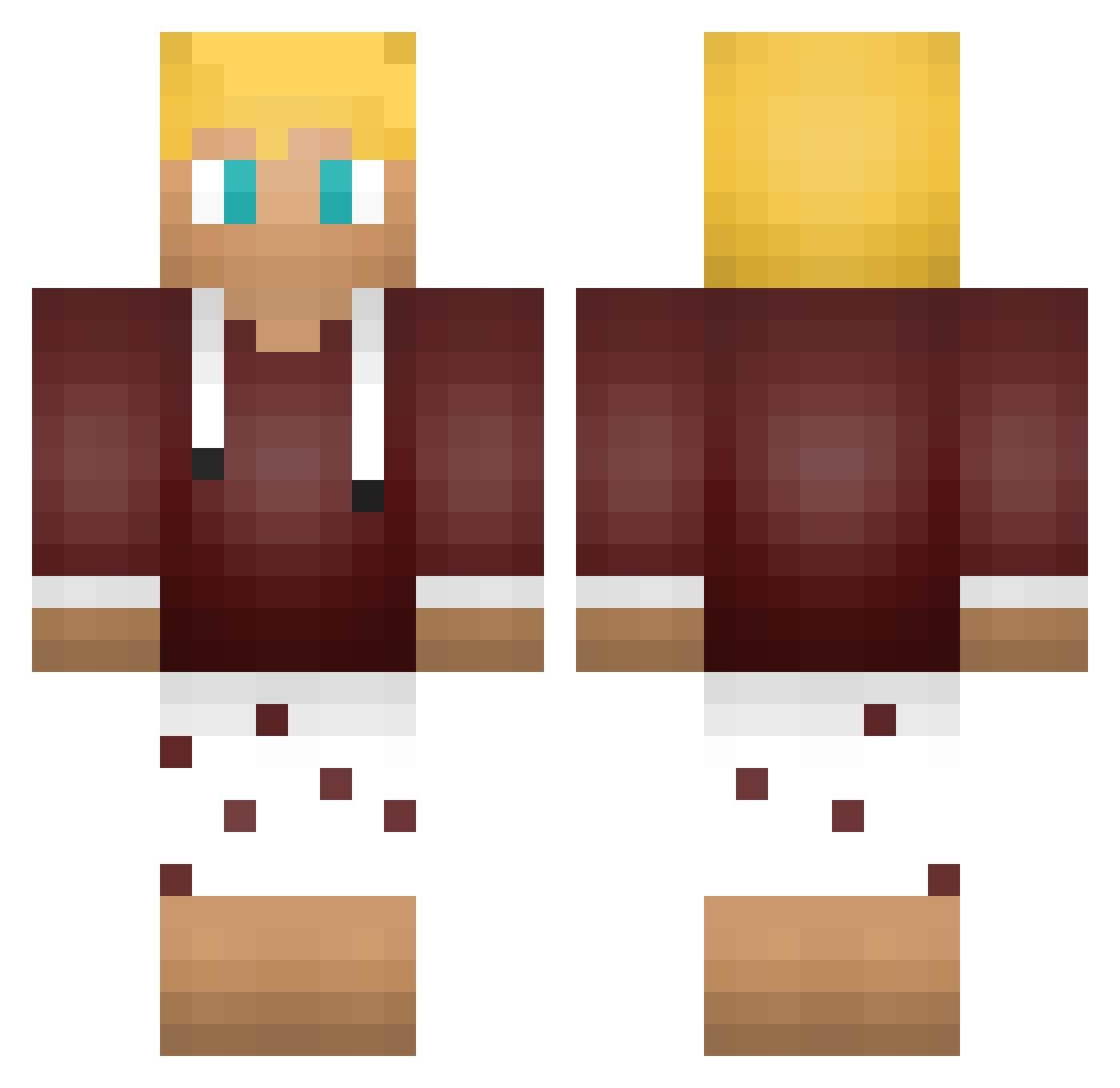 CocioDrengen Minecraft skin, front and back view