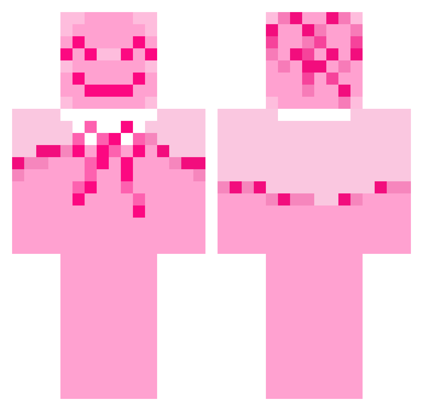 Kl1tz Minecraft skin, front and back view