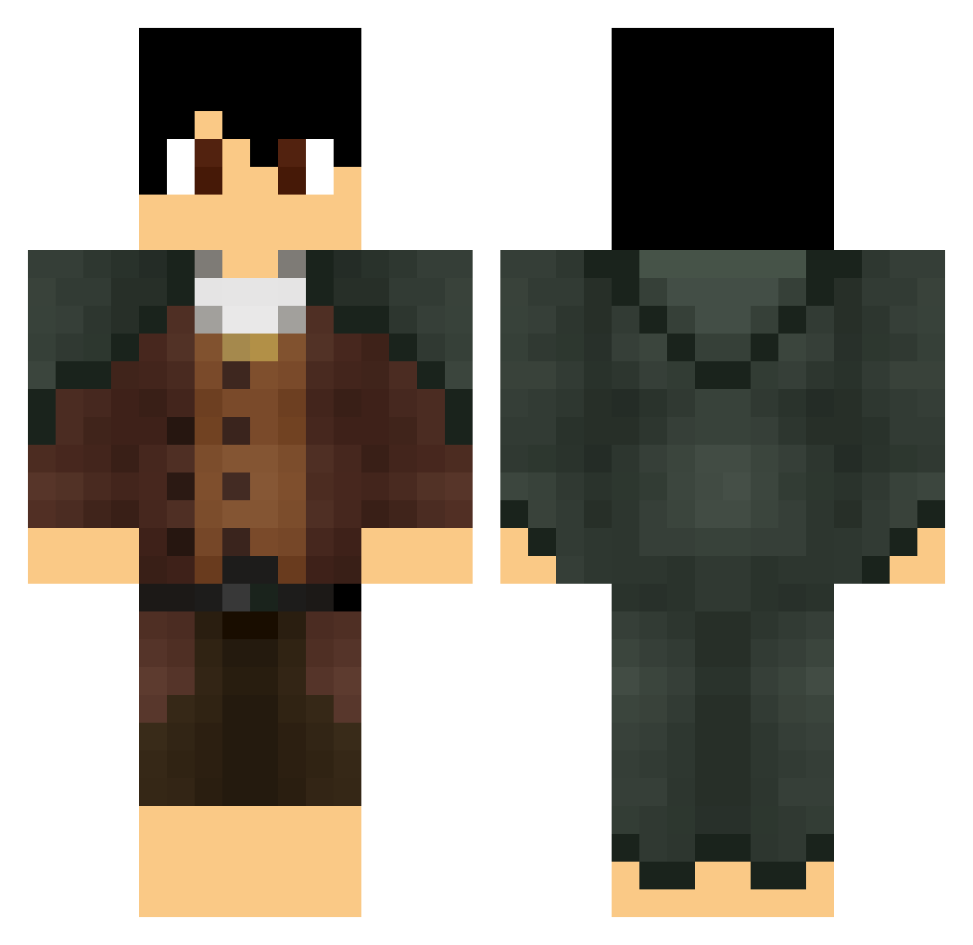 pablosard4 Minecraft skin, front and back view