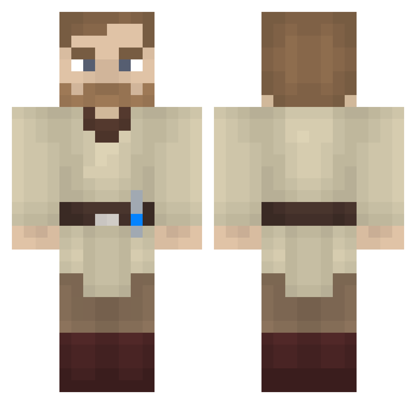 KlempnerSchumann Minecraft skin, front and back view