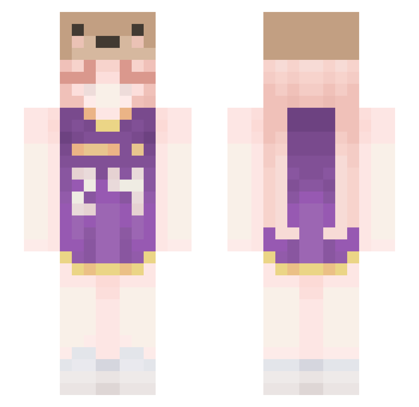 Syndrme Minecraft skin, front and back view