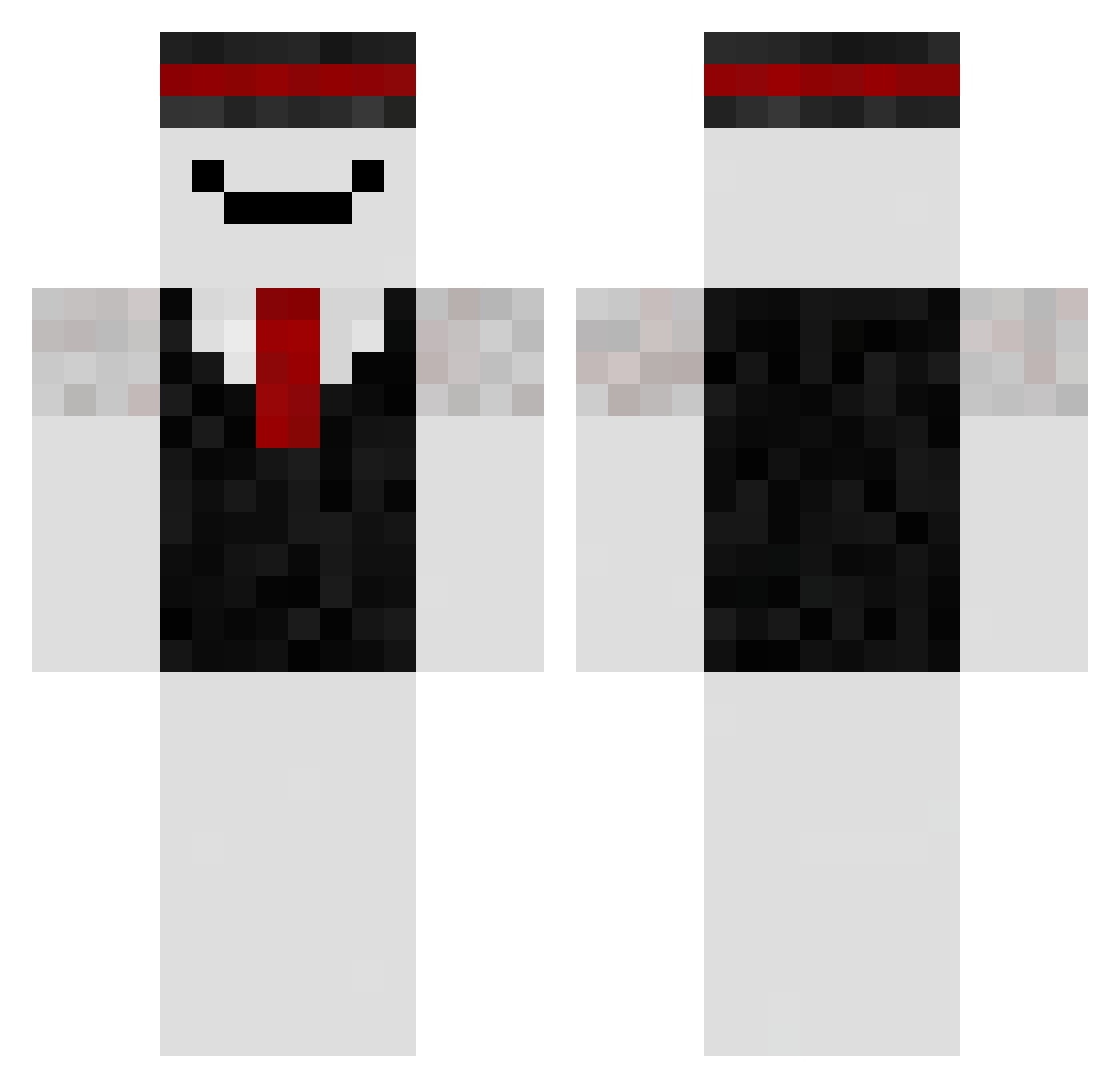 Paulitpp99 Minecraft skin, front and back view