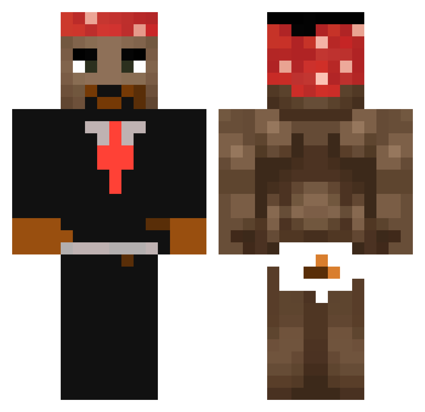 nikolagernand Minecraft skin, front and back view