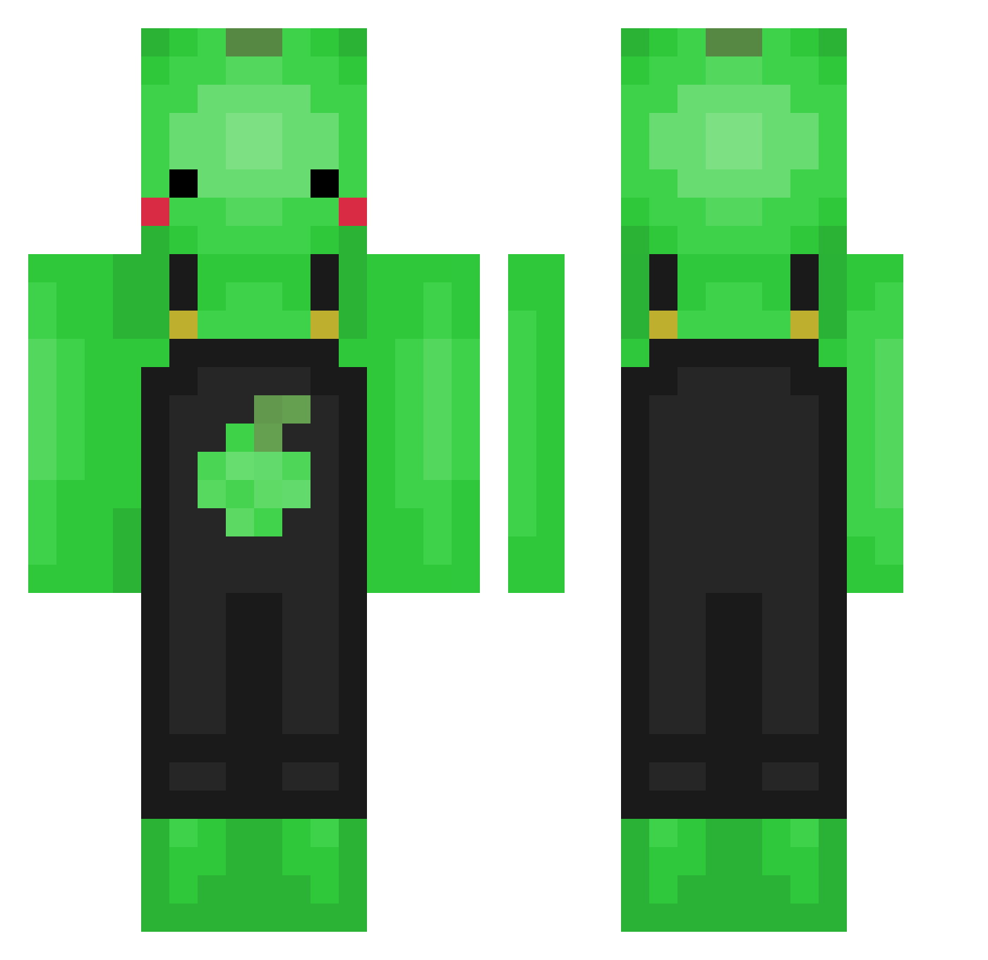 JakeyBakey000 Minecraft skin, front and back view