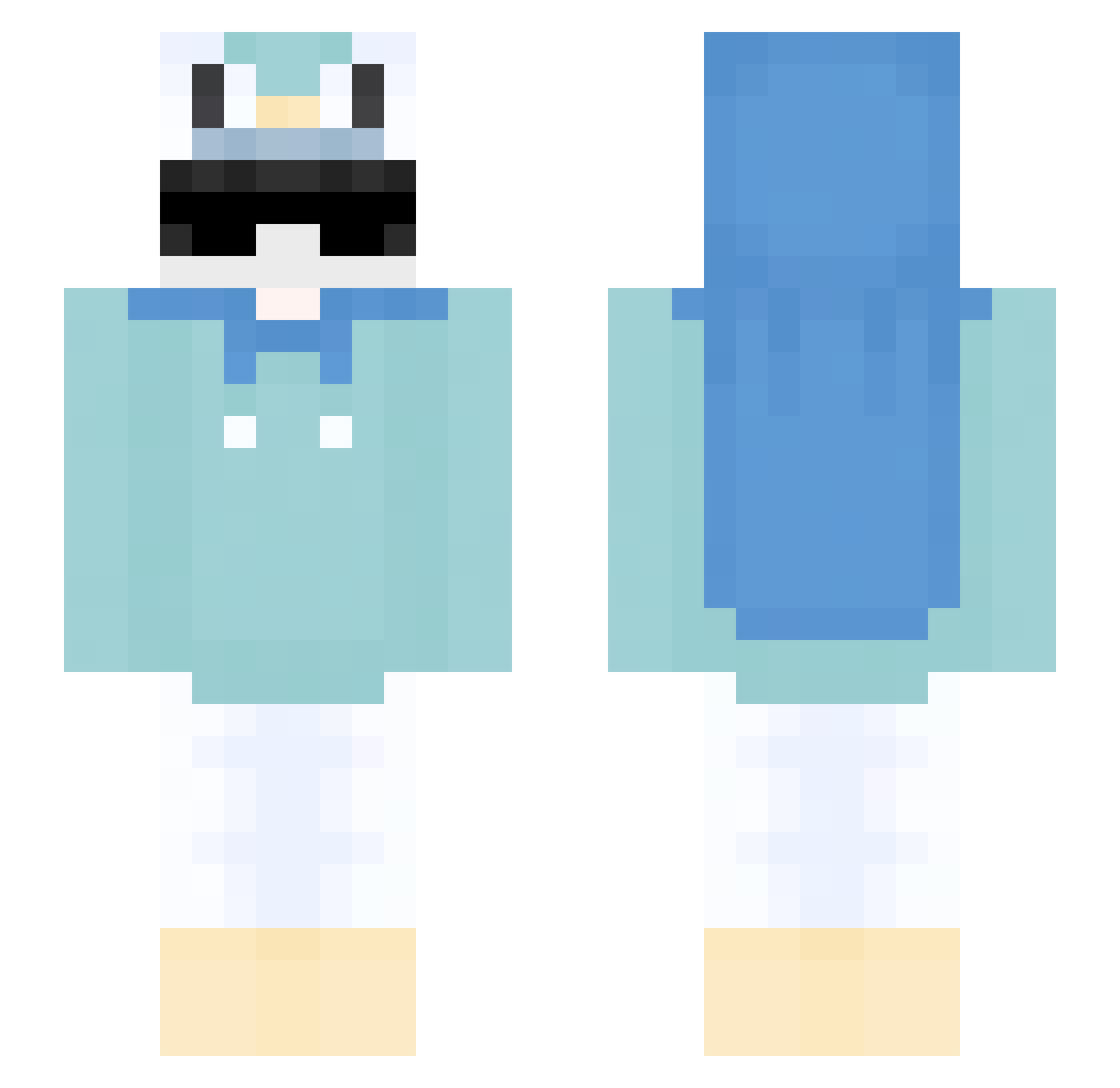 KevinnIwnl Minecraft skin, front and back view