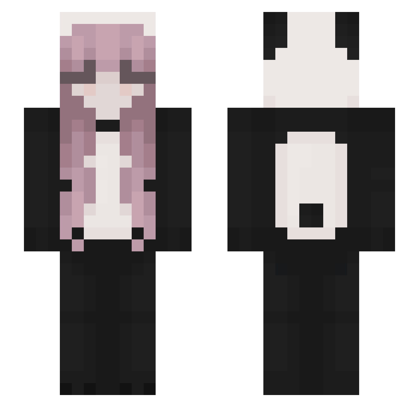 ask_yo_girl Minecraft skin, front and back view